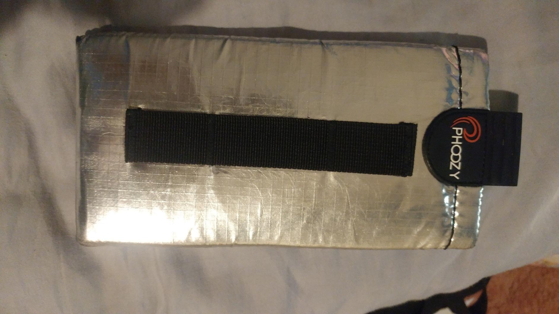 PHOOZY Apollo Thermal Phone Case | Insulated Phone Pouch Extends Battery Life 3X in Freezing Weather | Cold Resistant Drop Protection | Military Grade Water Resistant | Large | Silver customer photo 2