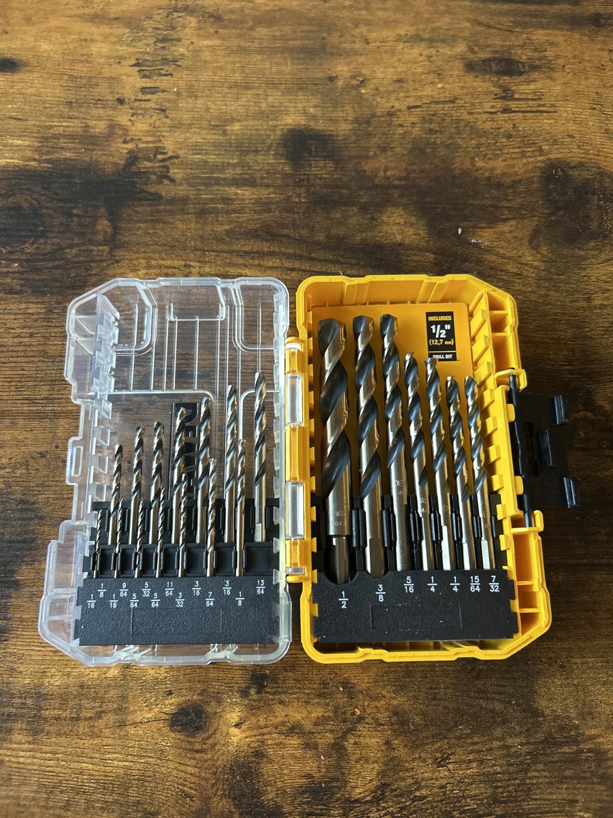 DEWALT Drill Bit Set, 21 Pc High Speed Steel DEWALT Bits, Black and Gold Oxide Coated, 135 Degree Split Point, 31 Degree Helix (DWA1181) customer photo 2