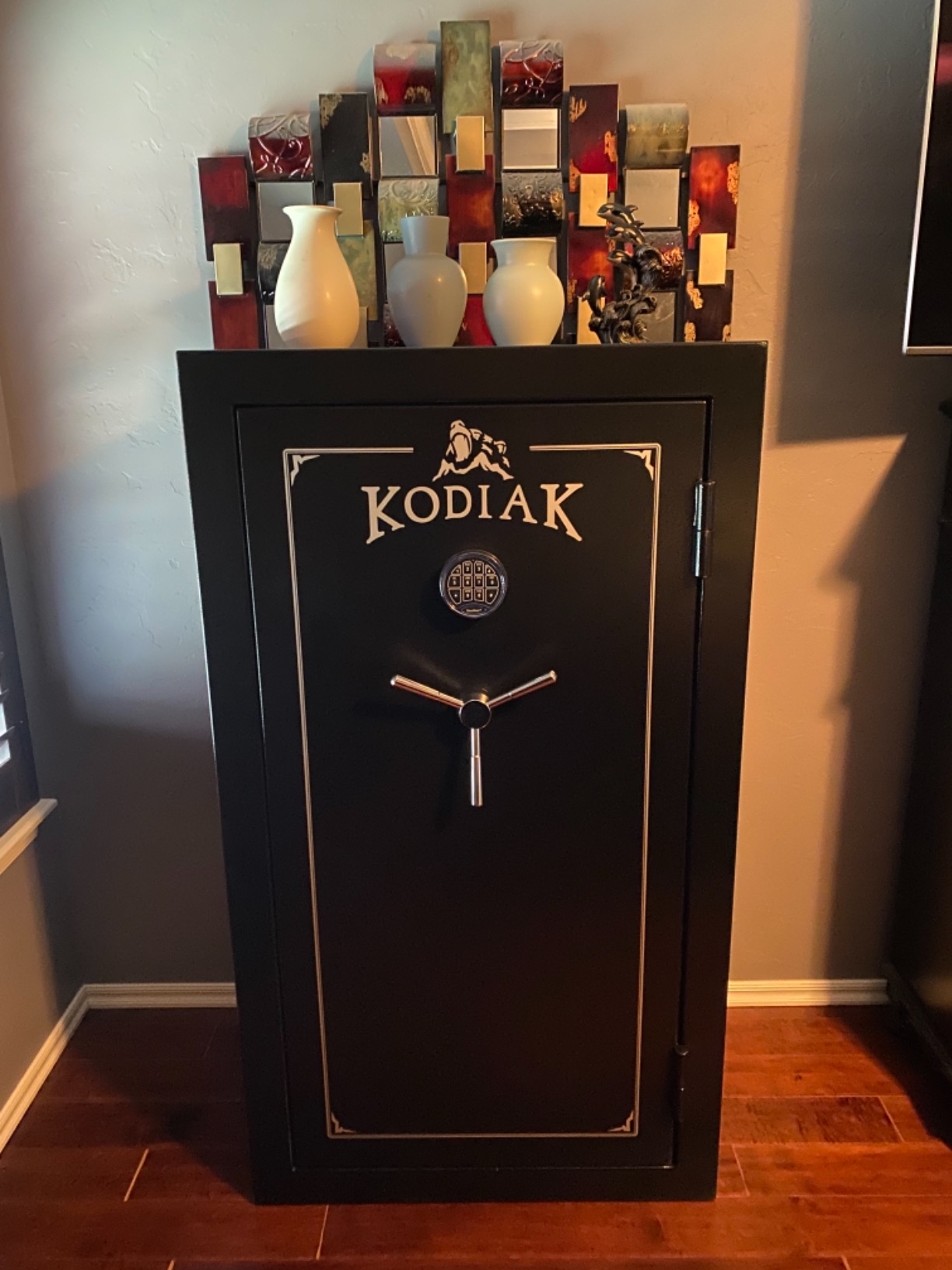 Kodiak Gun Safe for Rifles & Pistols, KBX5933 by Rhino Metals with SafeX Security System, 46 Long Guns & 6 Handguns, 40 Minute Fire Protection, Door Organizer for Handguns & Ammo, 470lbs customer photo 2