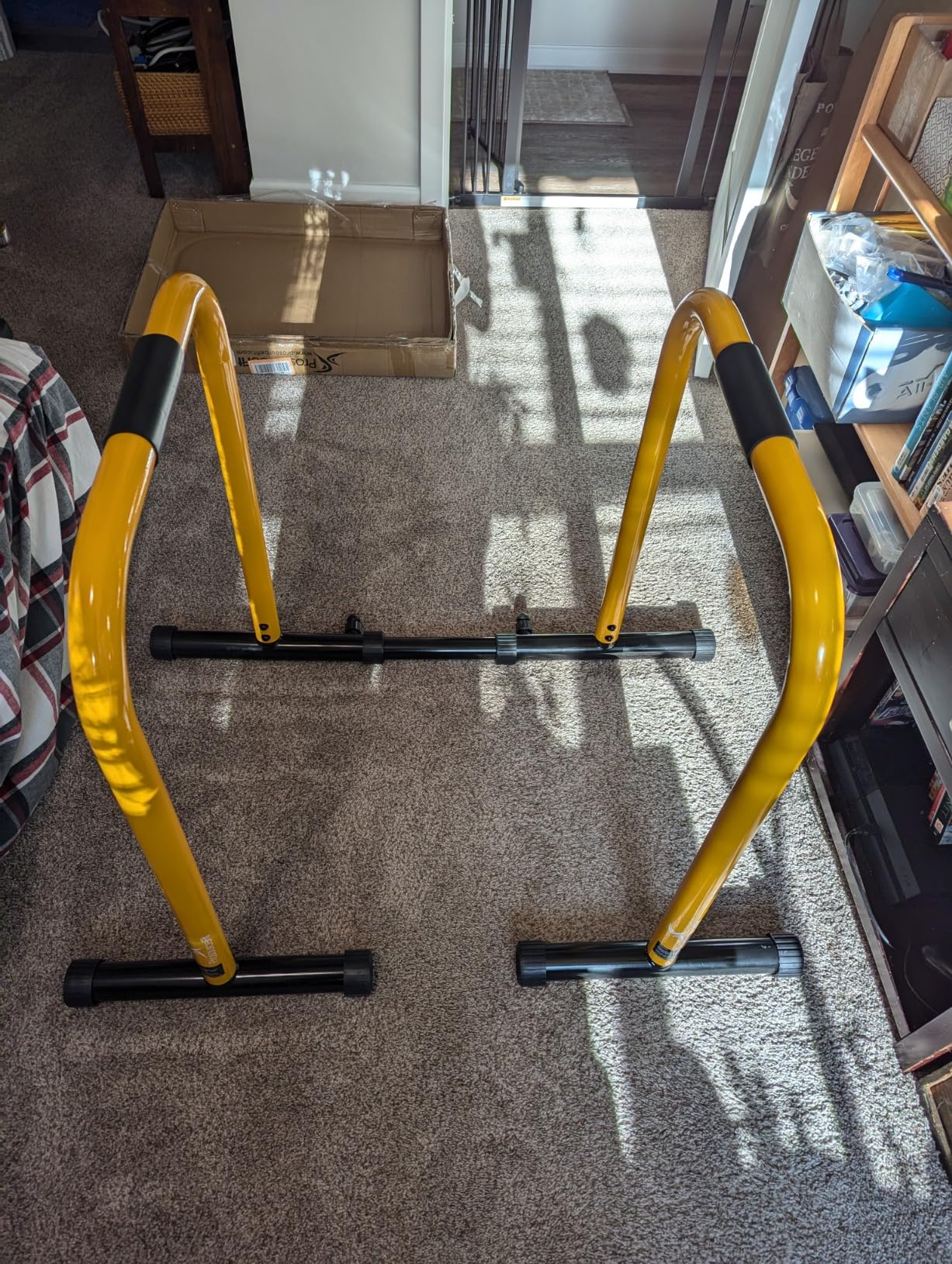 ProsourceFit Dip Stand Station, Heavy Duty Ultimate Body Press Bar with Safety Connector for Tricep Dips customer photo 2