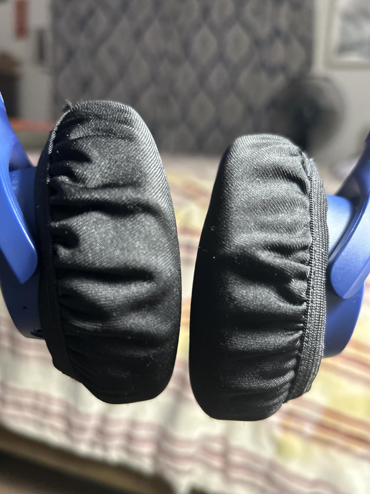 3 Pairs Stretchable Fabric Headphone Covers - Washable Sanitary Ear pad, Earcup Earpad Covers Fit Most On Ear Headphones 8-11cm (3.14-4.33 inch) Earpads customer photo 1