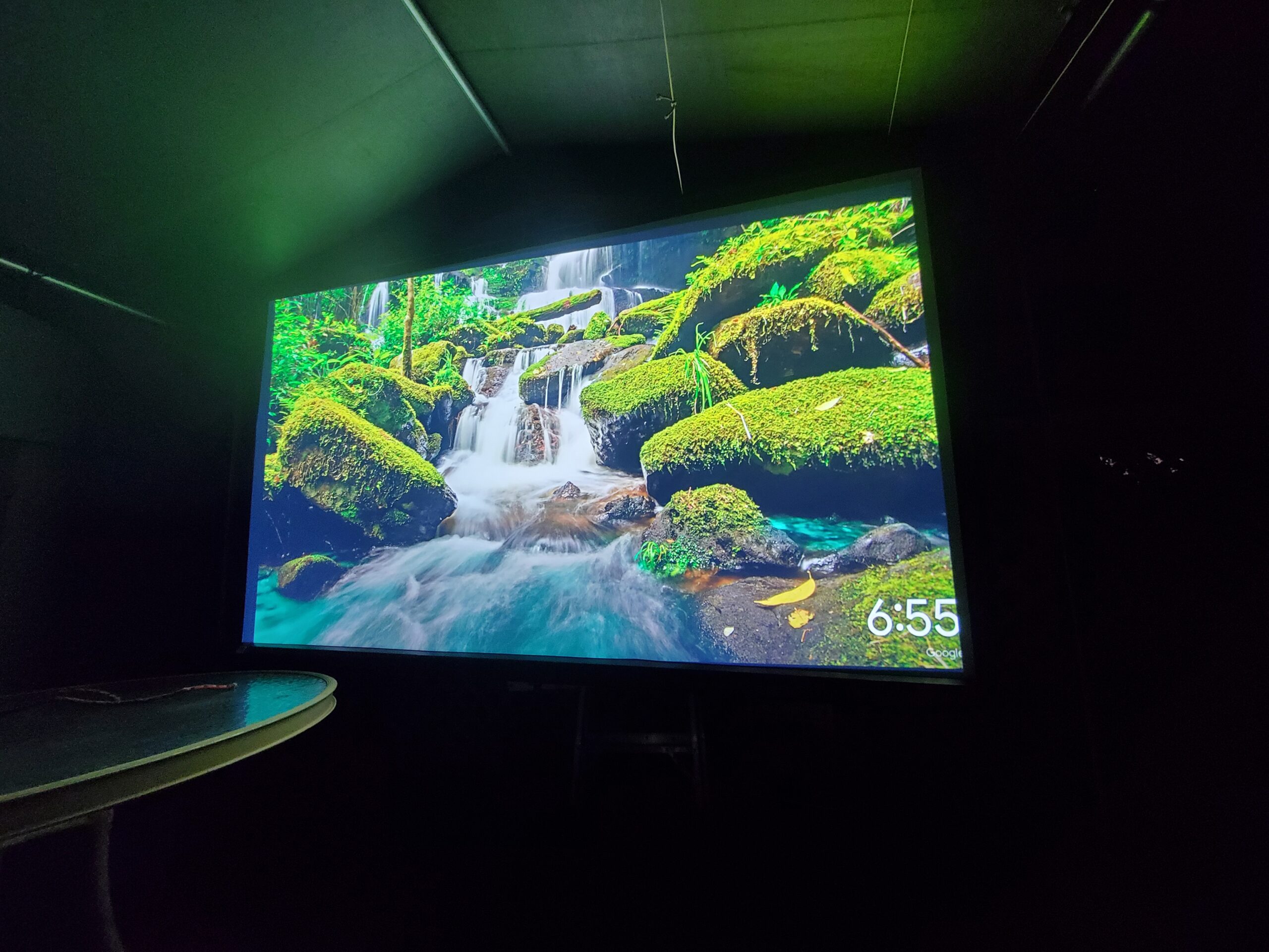 100 Inch Indoor and Outdoor Projector Screen with Stand for Movies or Presentations - HD Premium 16:9 Folding Free Tripod Screen with Carry Bag and Straps, Matte customer photo 2