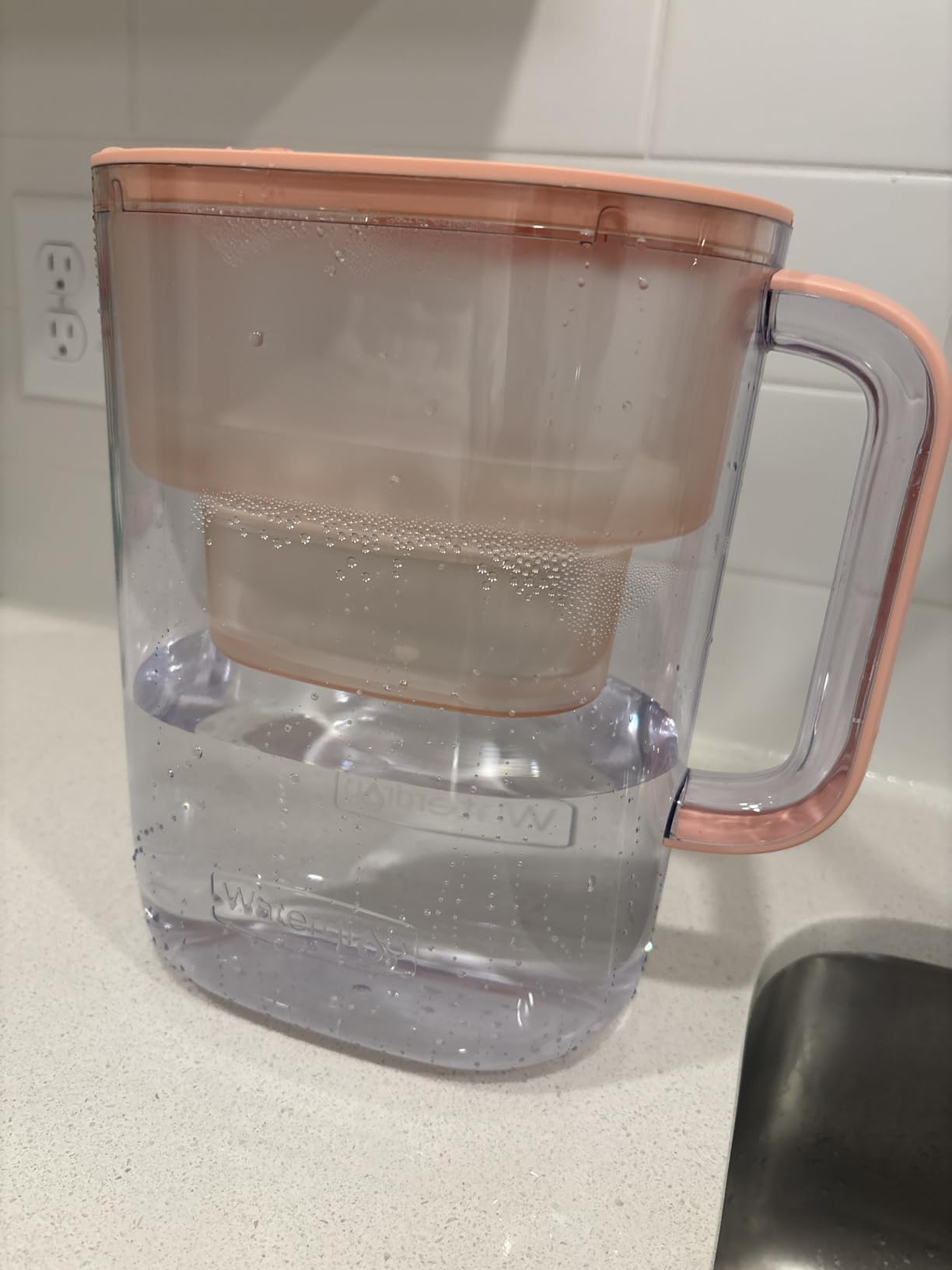 Waterdrop Water Filter Pitcher with 1 Filter, 200-Gallon Long-Life, 10-Cup Large Water Filter Pitcher, Improved Coffee & Tea Taste, NSF Certified, 5X Times Lifetime, Reduces PFOA/PFOS, Chlorine, Blue customer photo 1