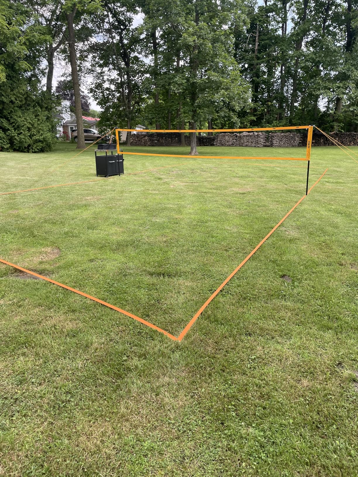 GSE Games & Sports Expert Outdoor Yard Sports Net Game Set for Backyards, Parks, Beach, Lawn. Volleyball Set, Badminton Set OR Volleyball & Badminton Combo Set Available customer photo 1