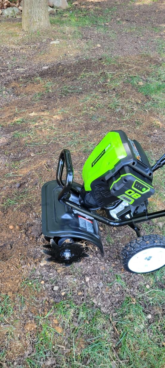 Greenworks Pro 80V 10 inch Cultivator with 2Ah Battery and Charger, TL80L210, Black And Green customer photo 1
