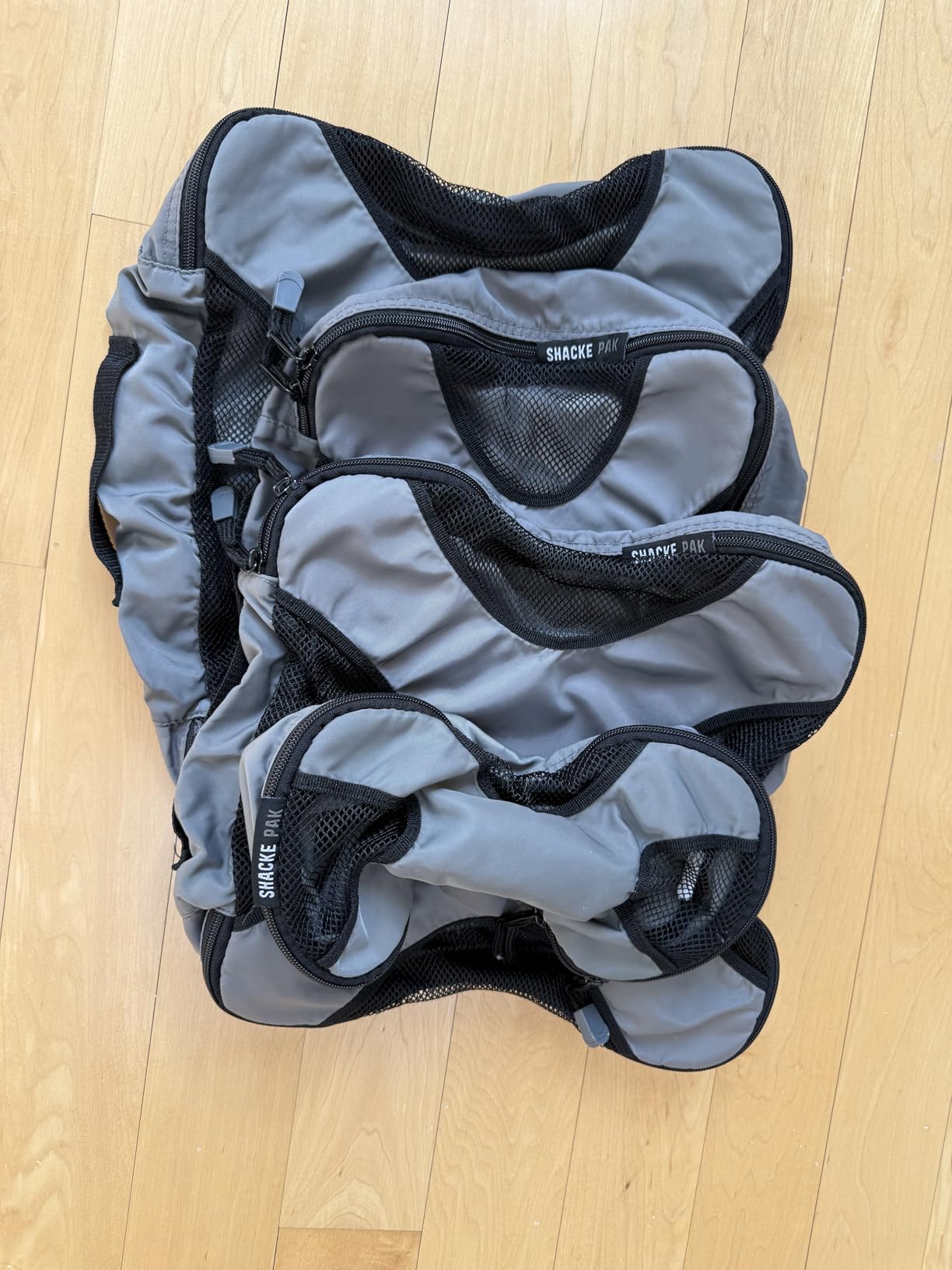 Shacke Packing Cubes for Travel 5 Set - Compression Luggage Organizer Bags - Versatile Travel Organizer for Women and Men - Optimized Packing Bags - Travel Essentials (Pure Black) customer photo 2