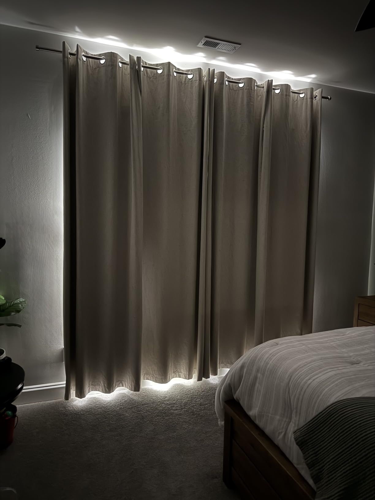 H.VERSAILTEX Linen 100% Blackout Curtains for Bedroom Full Light Blocking Curtains, Textured Window Curtain for Living Room 84 inch Grommet, Energy Efficient Curtains White Liner (2 Panels, Natural) customer photo 2