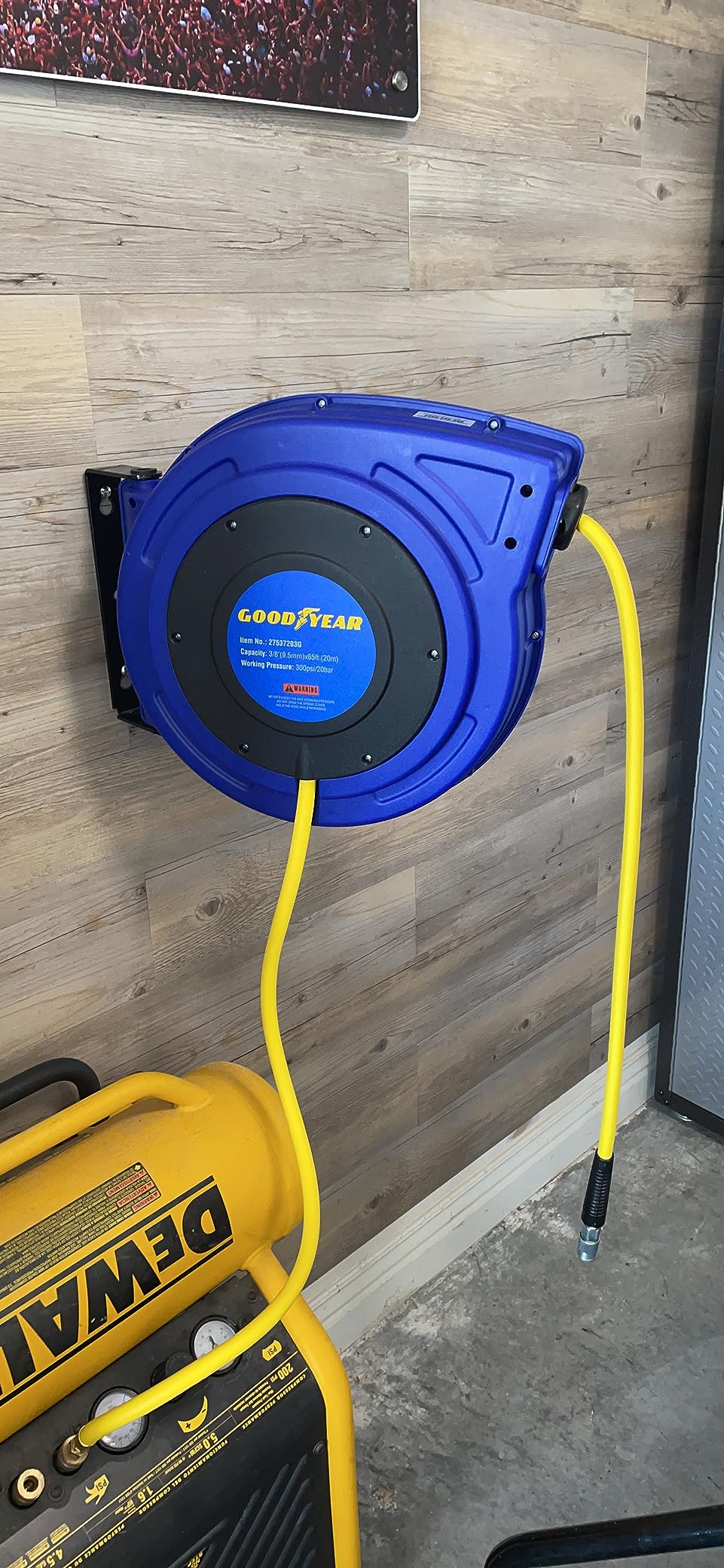 Goodyear Air Hose Reel Retractable 3/8