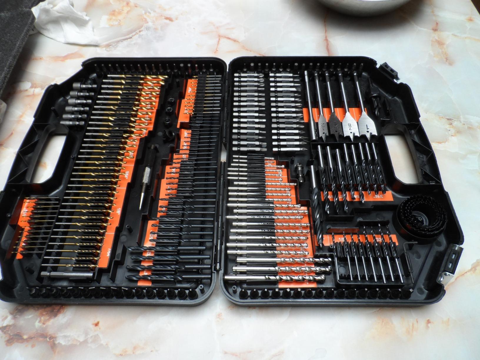 EnerTwist Drill Bit Set, 246-Pieces Drill Bits and Driver Set for Wood Metal Cement Drilling and Screw Driving, Full Combo Kit Assorted in Plastic Carrying Case, ET-DBA-246 customer photo 2