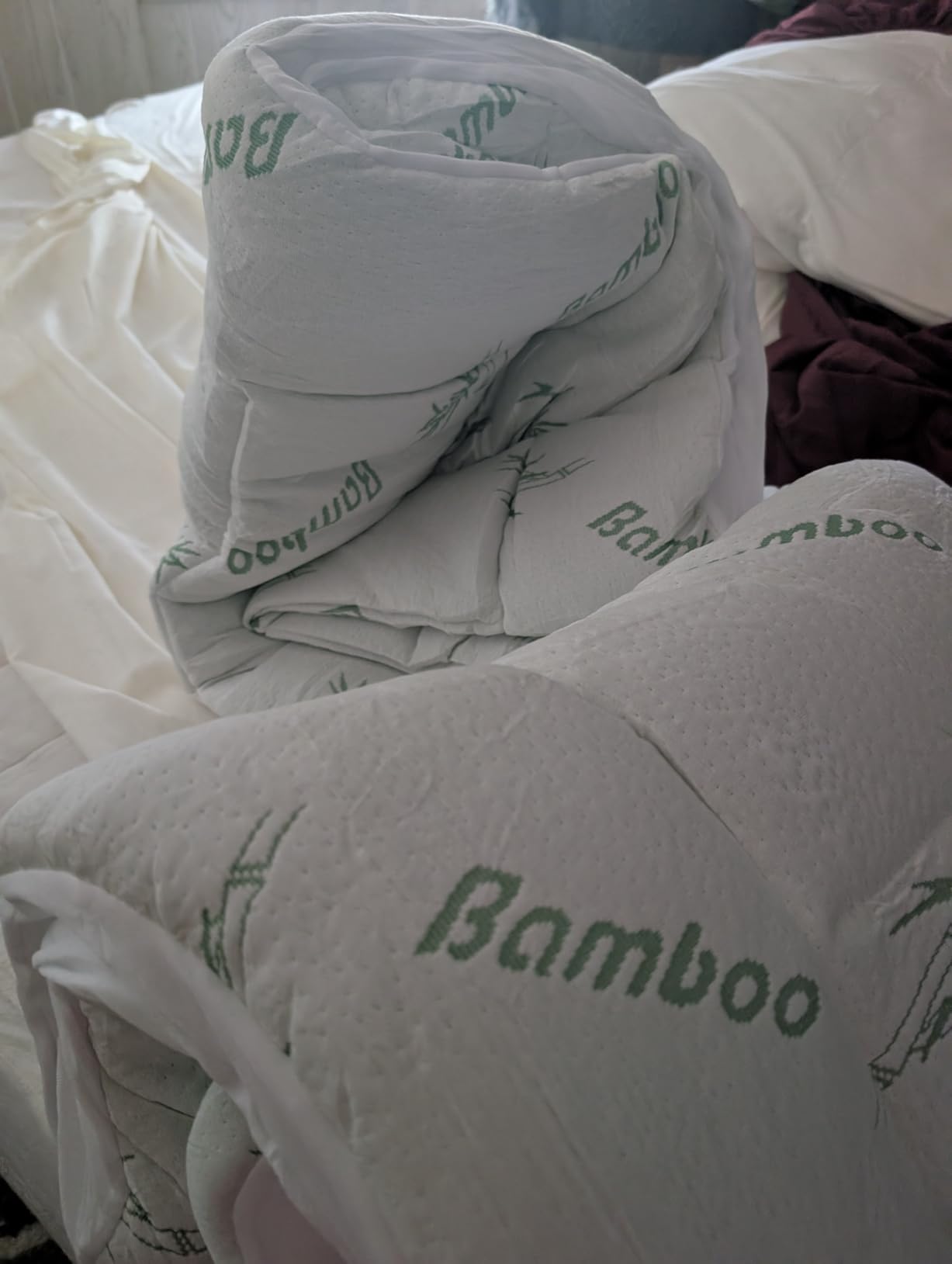 Ultra Soft Queen Size Mattress Topper - Viscose Made from Bamboo Pillow Top Mattress Pad for Back Pain Relief - Naturally Cooling for Hot Sleepers, Green customer photo 2