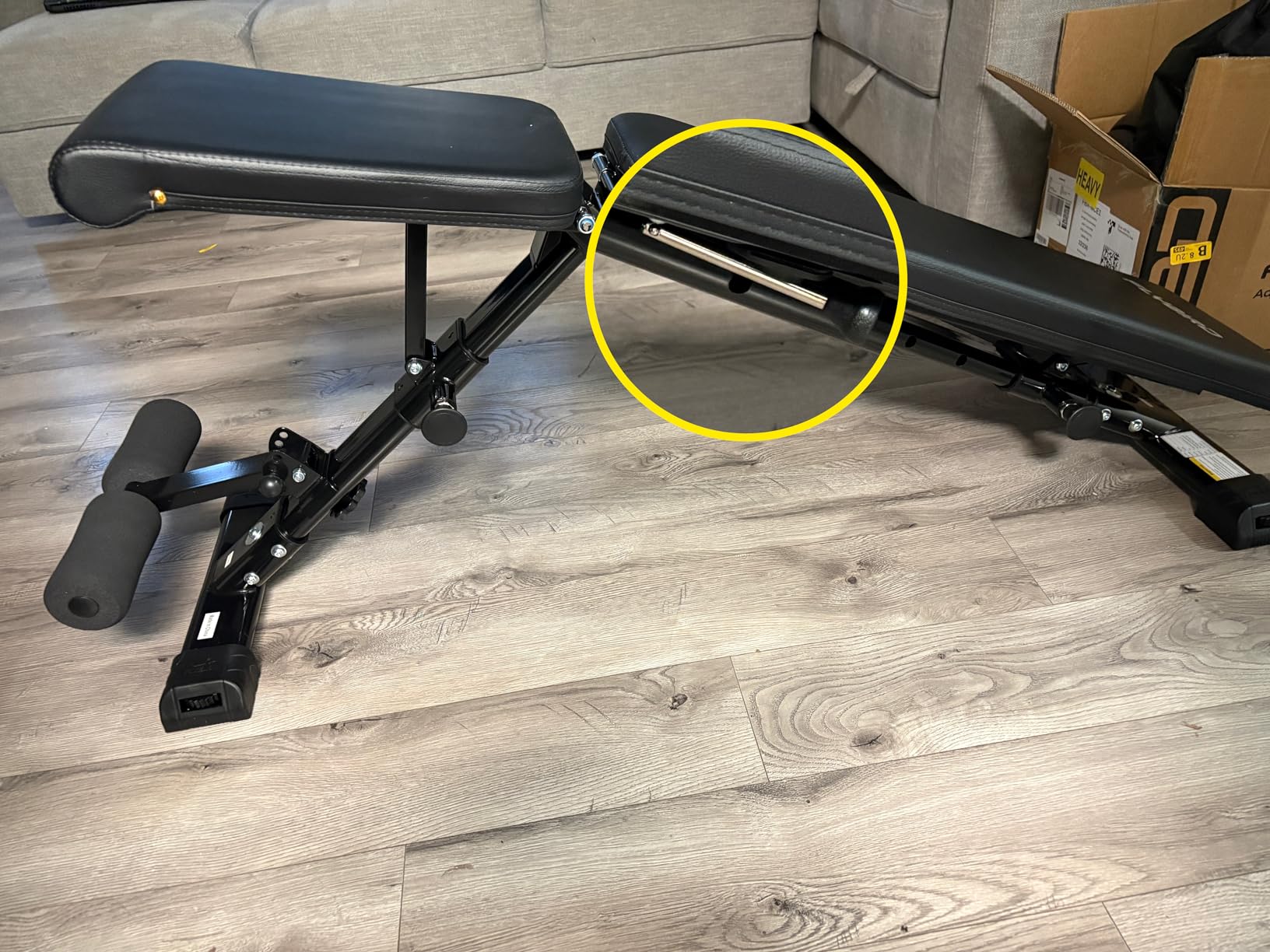 FLYBIRD Adjustable Weight Bench, ASTM-Certified 800LBS Workout Bench Foldable for Home Gym, 90° to -30° FID and 30in Extended Backrest for Bench Press Strength Training Exercise customer photo 2