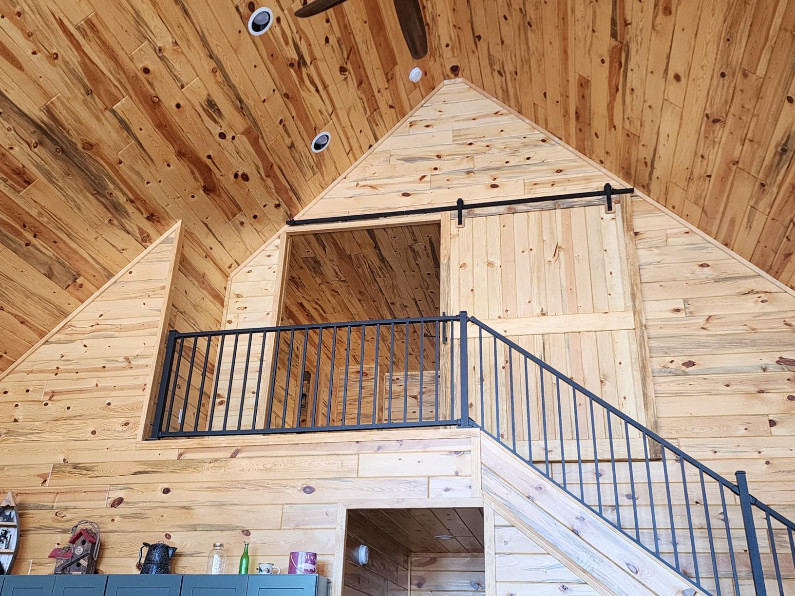 EaseLife 12 FT Heavy Duty Sliding Barn Door Hardware Track Kit,Straight Pulley,Slide Smoothly Quietly,Easy Install (12FT Track Kit for 72