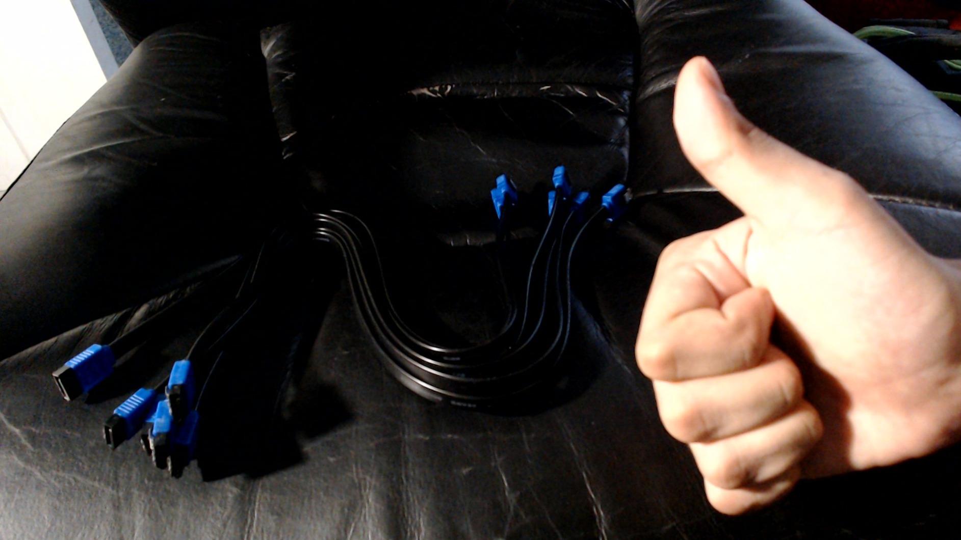 Benfei SATA Cable III, 12 Pack SATA Cable III 6Gbps Straight HDD SDD Data Cable with Locking Latch 18 Inch for SATA HDD, SSD, CD Driver, CD Writer customer photo 1