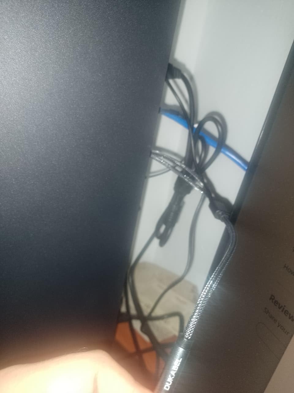 DUKABEL Gold-Plated & Strong Braided Y Splitter Audio Cable - Separate Microphone & Headphone Port Gaming Headset Earphone Adapter - TopSeries (12inch / 30cm) customer photo 1