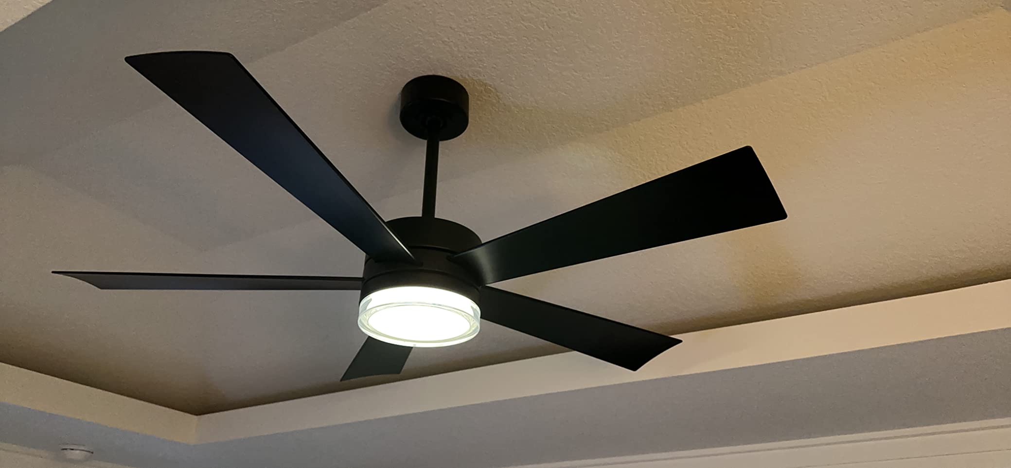 Modern Forms Wynd Smart Indoor and Outdoor 5-Blade Ceiling Fan 52in Bronze with 3000K LED Light Kit and Remote Control works with Alexa, Google Assistant, Samsung Things, and iOS or Android App customer photo 2