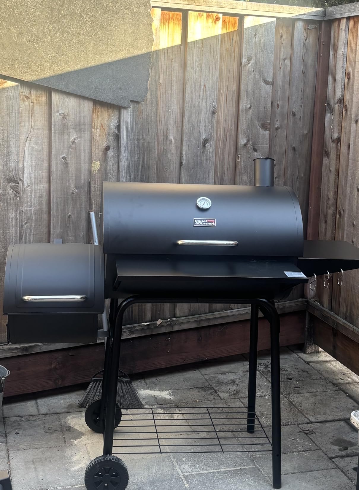 Royal Gourmet CC1830S BBQ Charcoal Grill and Offset Smoker | 823 Square Inch cooking surface, Outdoor for Camping | Black customer photo 1