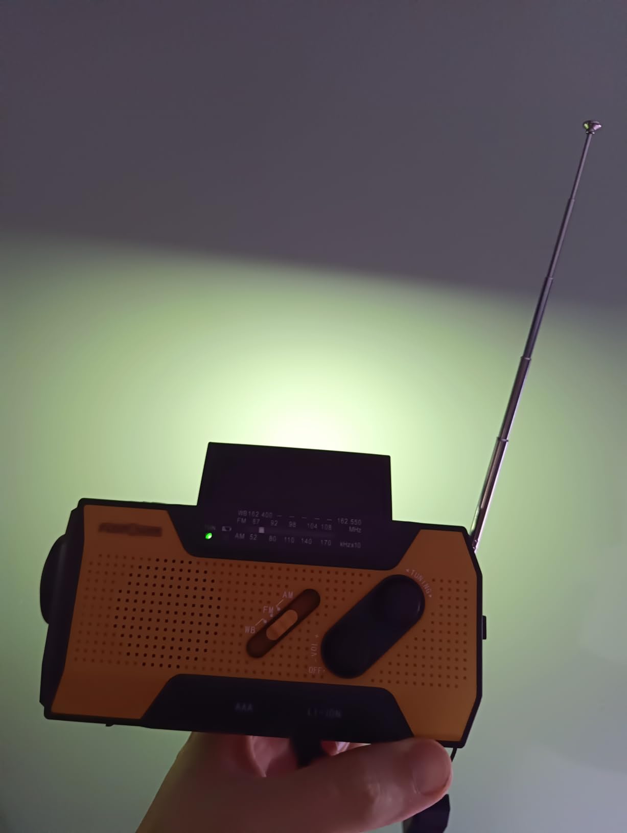 FosPower NOAA Emergency Weather Radio A1 7400mWh Portable Power Bank, AM/FM, USB/Solar/Hand Crank Charging, Battery Operated, SOS Alarm & Flashlight for Indoor/Outdoor Emergency customer photo 2