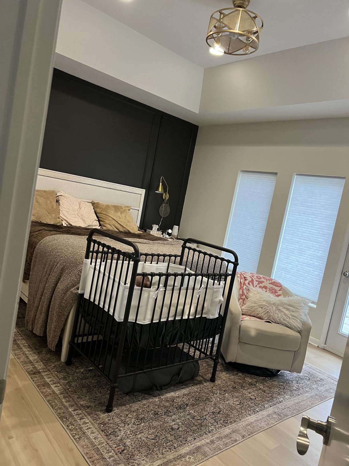 Namesake Abigail 3-in-1 Convertible Baby Crib (Gold) - GREENGUARD Gold Certified - Convertible Crib to Toddler Bed and Daybed - Baby Bed w/ 4 Adjustable Heights - Vintage Baby Crib Convertible customer photo 1