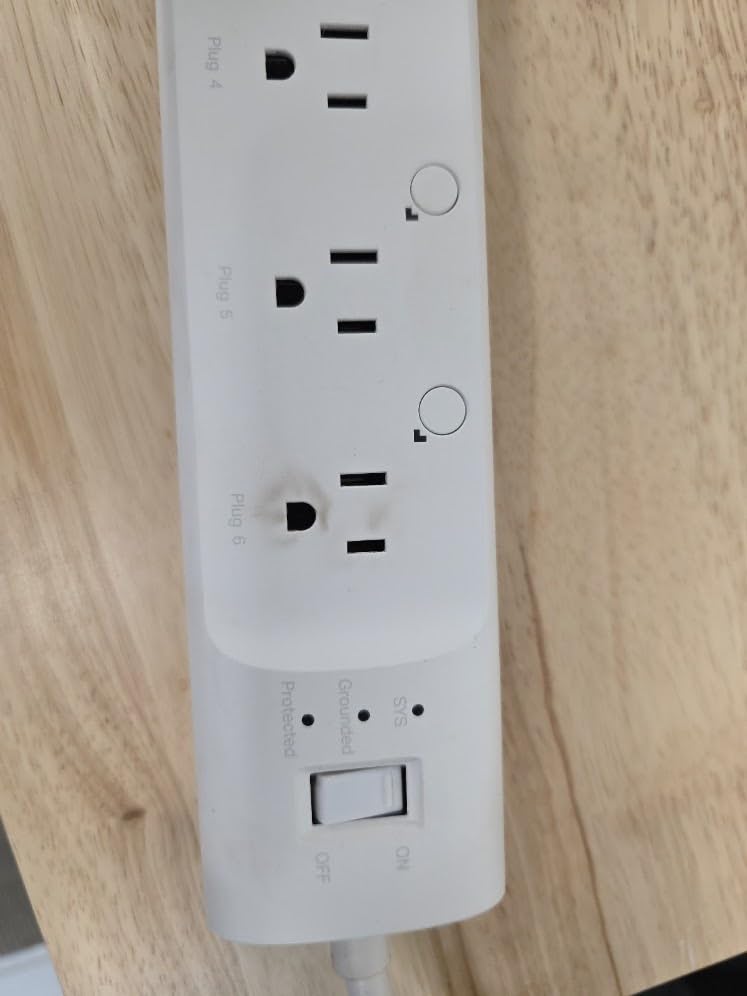 Kasa Smart Plug Power Strip HS300, Surge Protector with 6 Individually Controlled Smart Outlets and 3 USB Ports, Works with Alexa & Google Home, No Hub Required customer photo 1