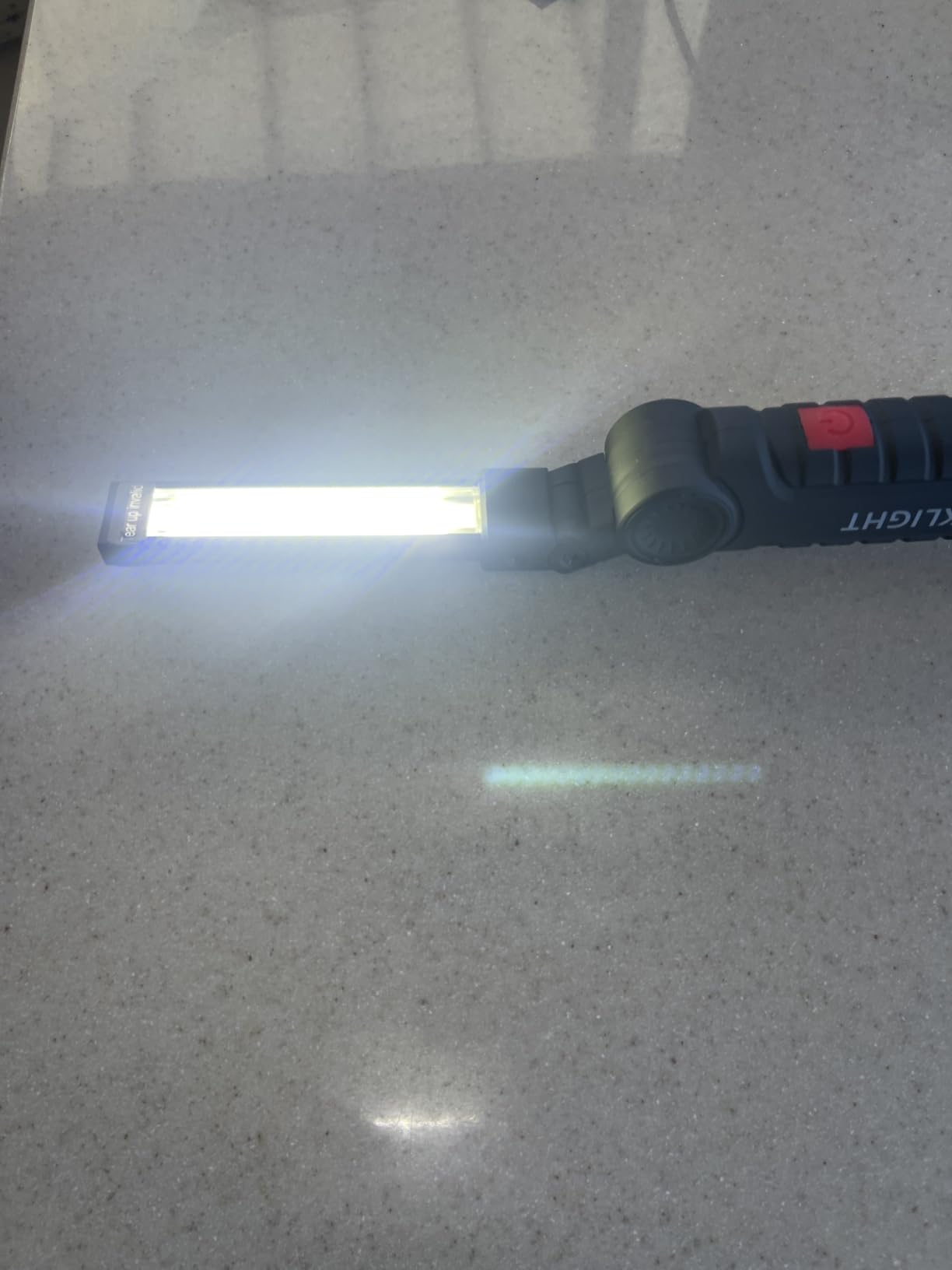 Coquimbo Tool Gifts for Men, Rechargeable LED Work Light with Magnetic Base Hook, 360 Degree Rotate Mechanic Flashlight (2 Pack Black) customer photo 2