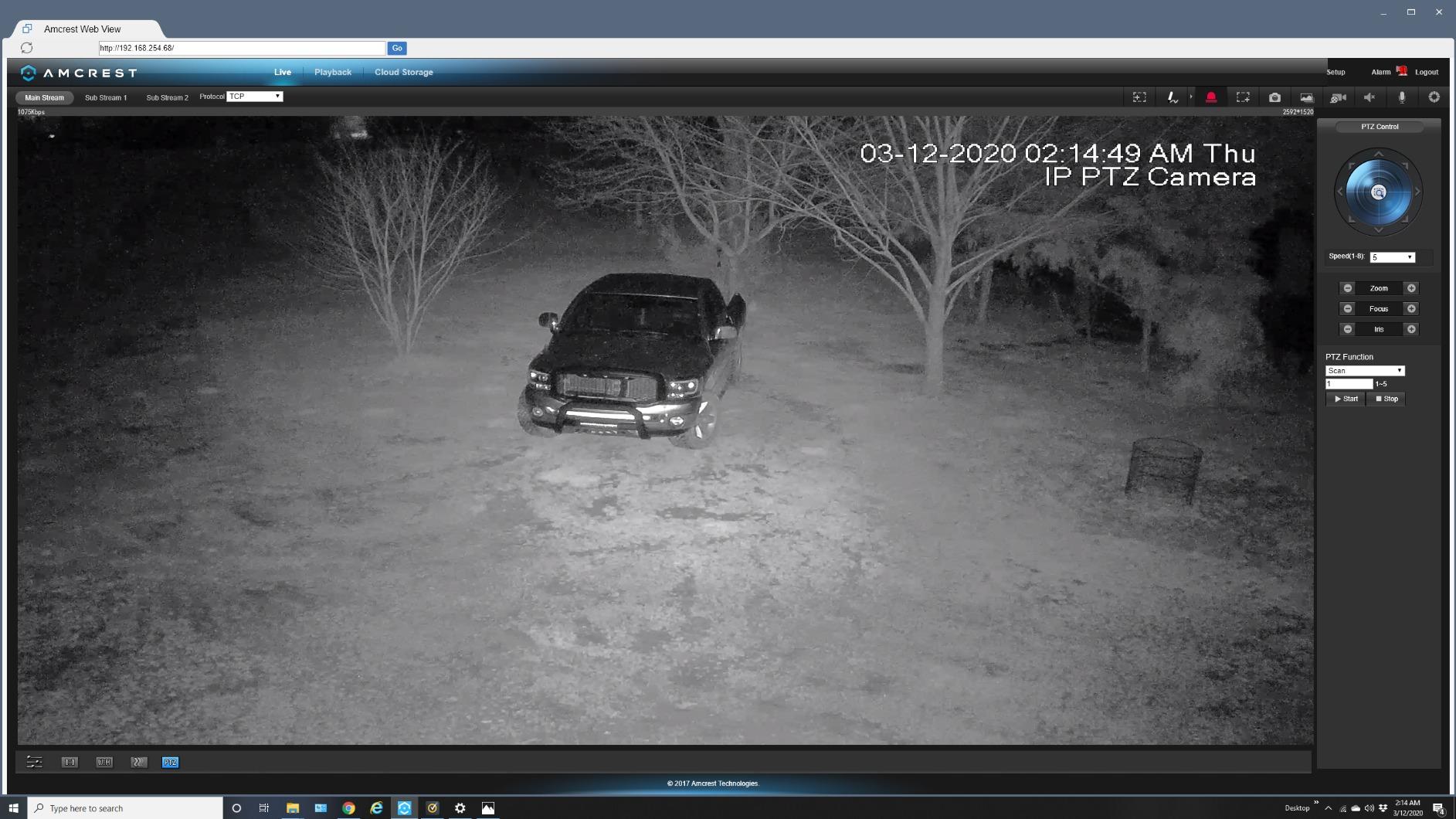 4MP Outdoor PTZ POE+ 802.3at AI IP Camera Pan Tilt Zoom (Optical 25x Motorized), Face Detection, High Speed Auto Tracking, 492ft IR Night Vision, IP4M-1093EW-AI customer photo 1