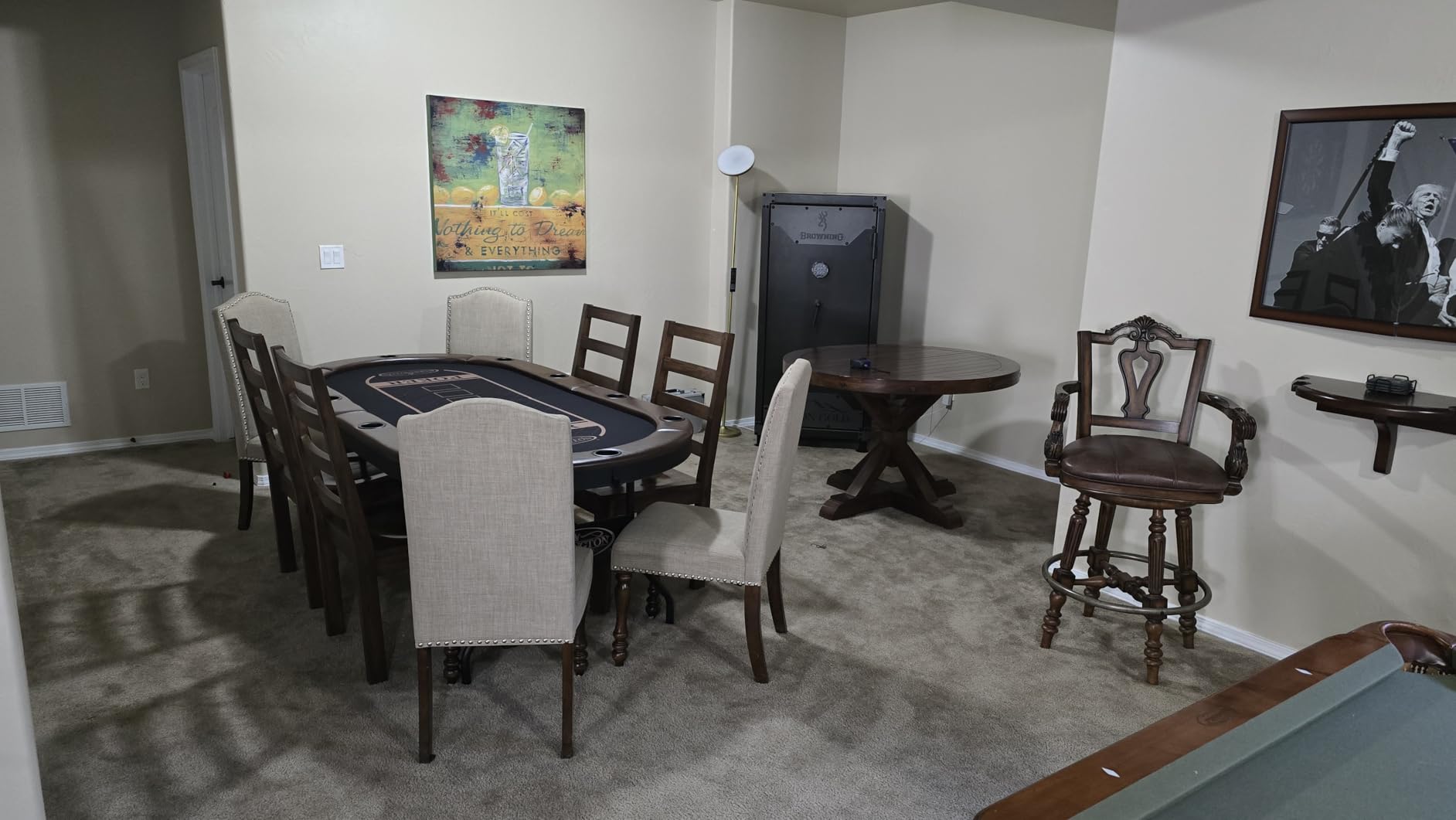 Barrington Poker Multiple Styles Folding Poker Table & Poker Table Top/Dining Table Collection, Durable Padded Rail Tables with Felt Playing Surface customer photo 1