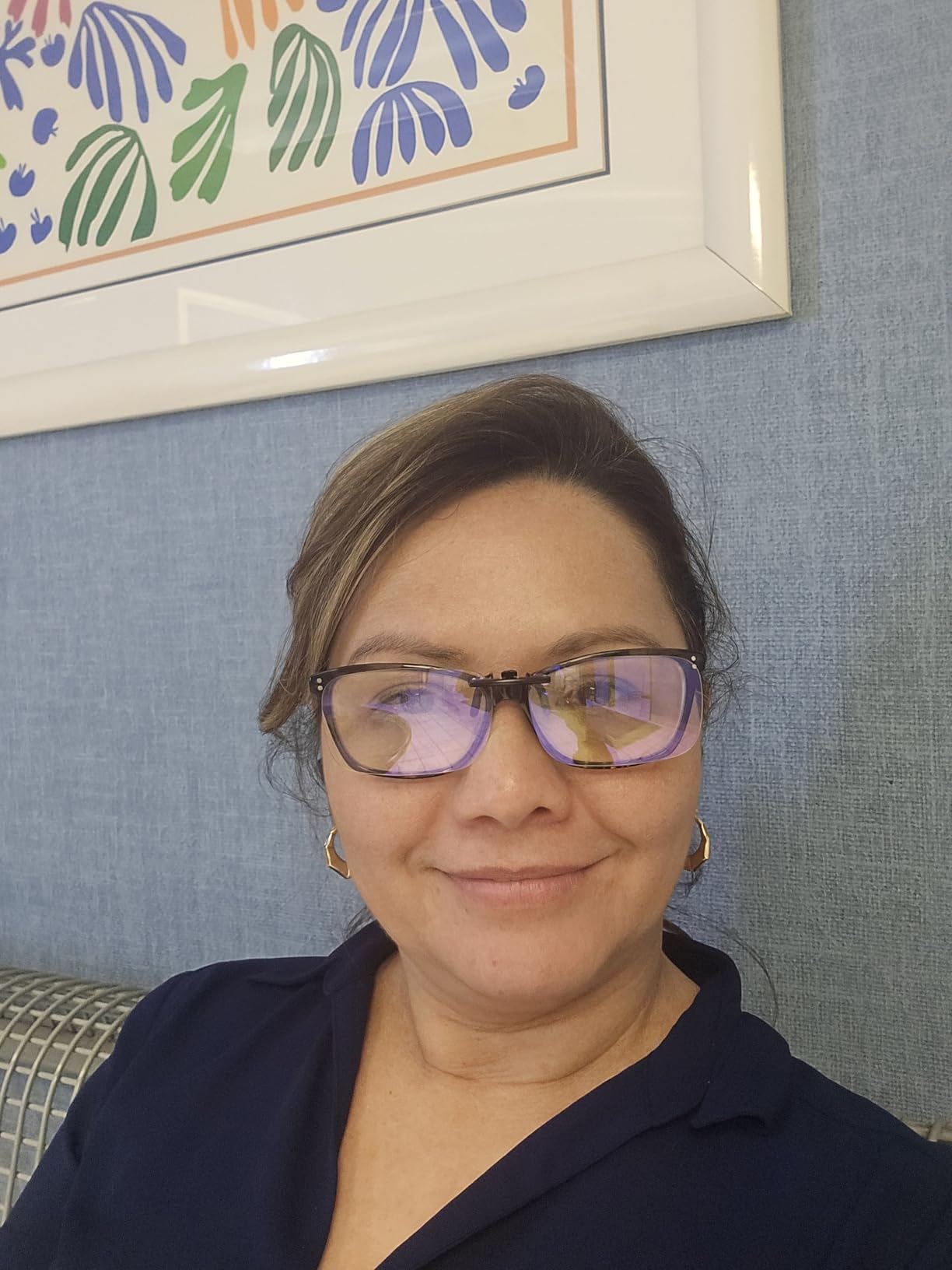 JASHIKA Clip on Blue Light Blocking Computer Gaming Glasses, Anti Blue Ray Video/TV Lenses for Men and Women,UV Blocking Anti Eye Strain Fatigue Dry Eyes Relief Unisex Reading Eyewear customer photo 1