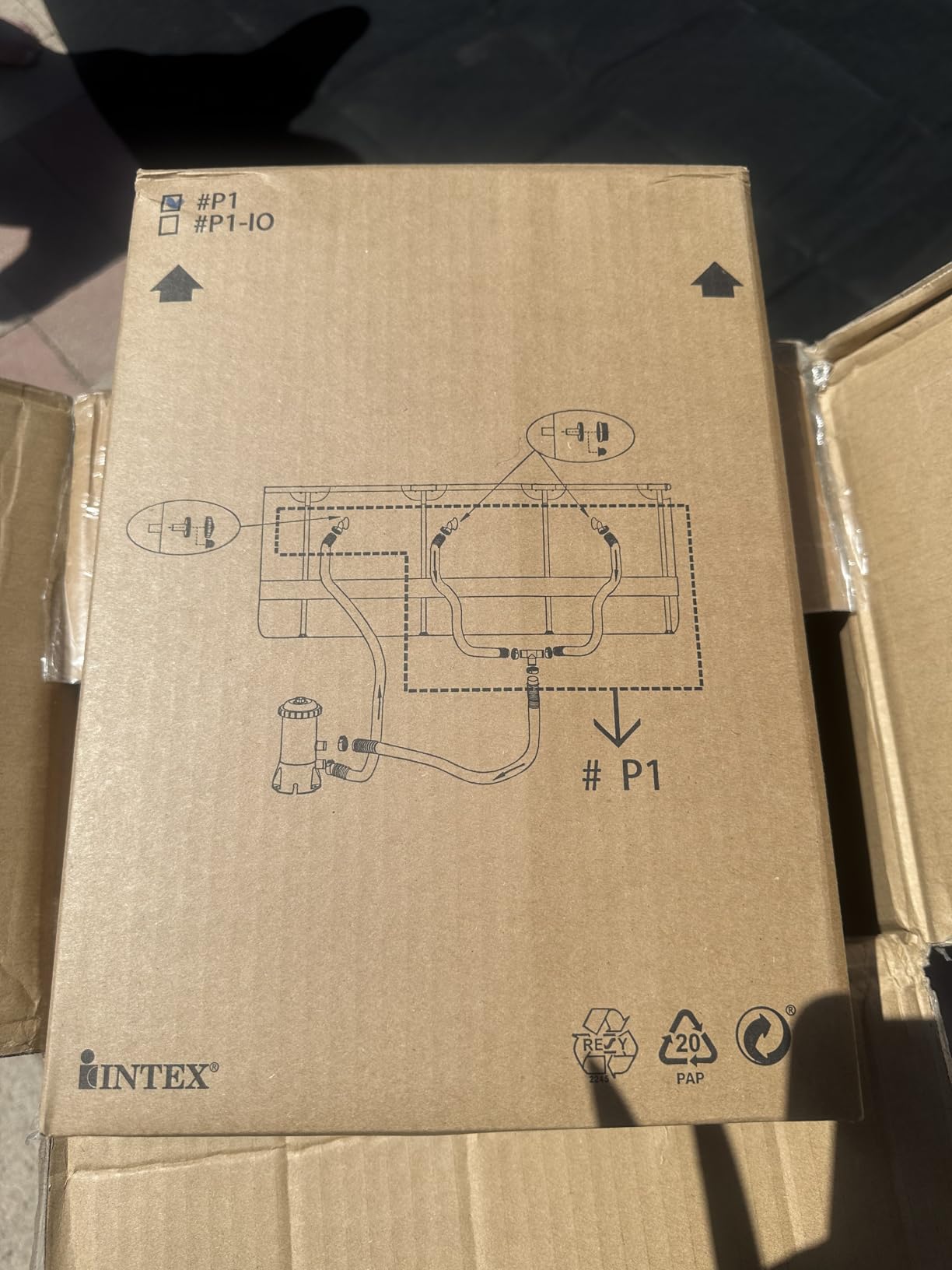 INTEX 26710EH Prism Frame Premium Above Ground Swimming Pool: 12ft x 30in - SuperTough Puncture Resistant - Rust Resistant - Easy Assemble - 1718 Gallon Capacity - Pool Only customer photo 2