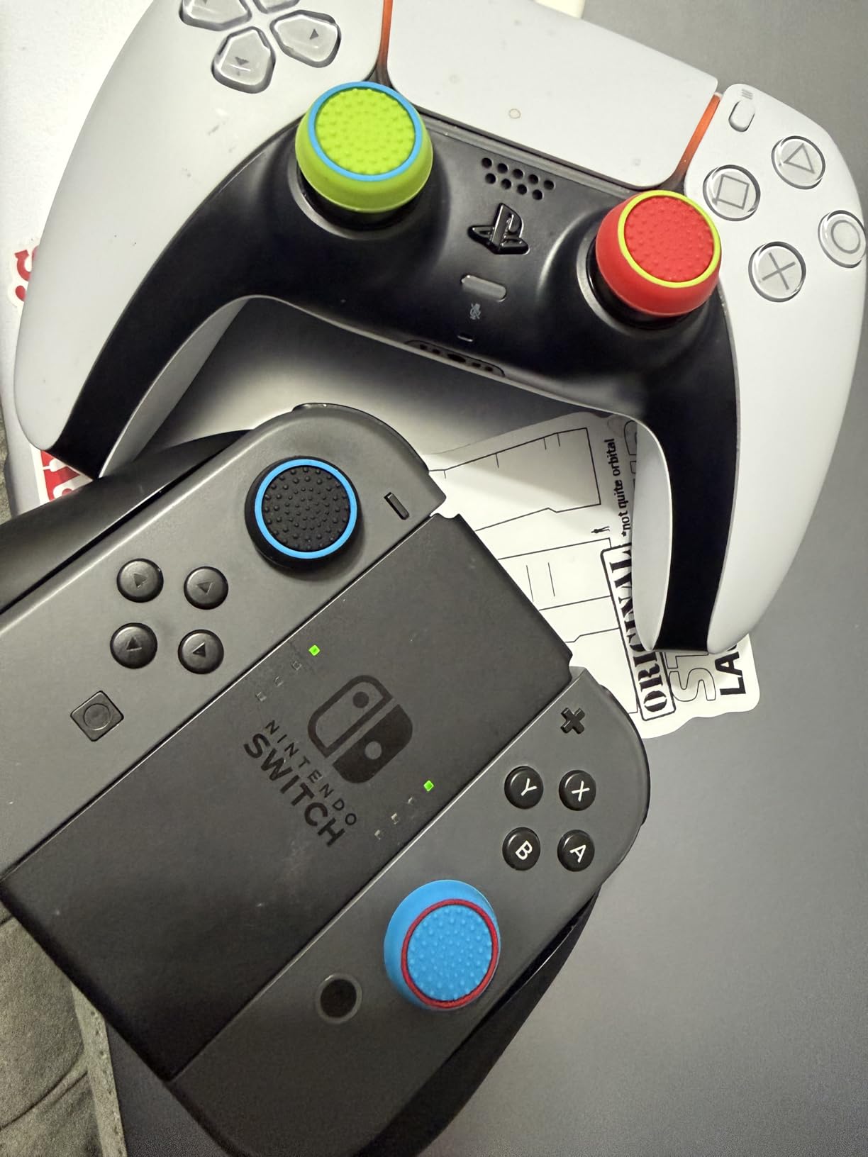 Obeka Compatible with 8 Pairs Thumb Grips Silicone Analog Stick Covers Thumbstick Controller Replacement Joystick Cap PS4 PS3 PS2 Xbox One Xbox 360 Wii U - Assorted customer photo 1