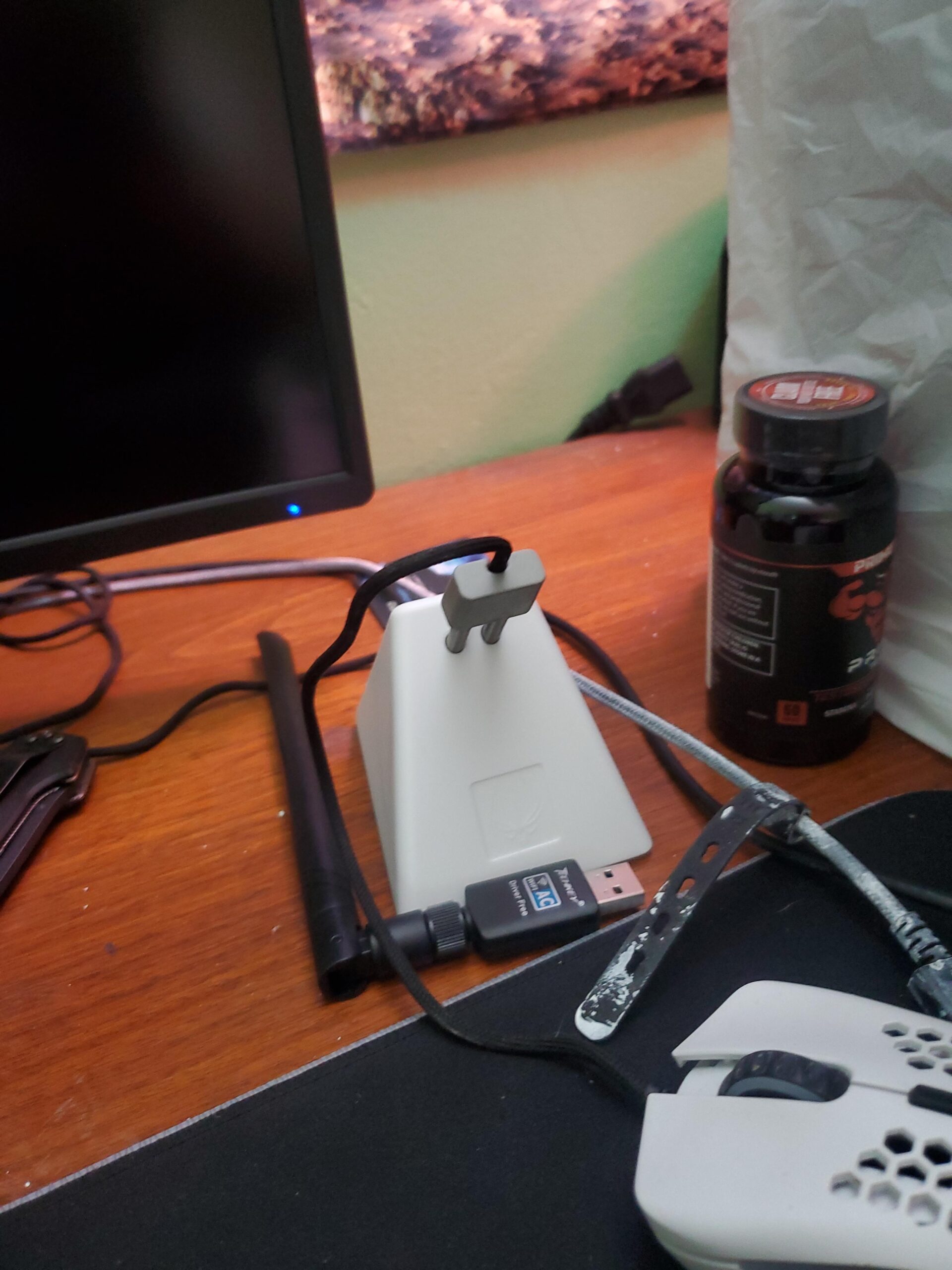 Hotline Games Mouse Bungee Mouse Cord Clip Cord Management System Fixer Holder for Esports FPS Game (3.0 Black) customer photo 2