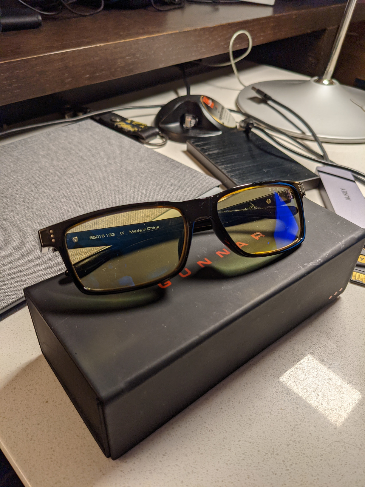 GUNNAR - Blue Light Reading Glasses - Blocks 65% Blue Light - Vertex customer photo 2