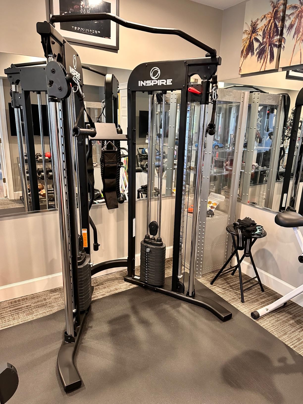 Inspire Fitness FTX Functional Trainer - Compact at Home Workout Machine with Accessories - Space Saving Design - Home Gym Cable Machine and Two 165 lb Weight Stacks customer photo 1