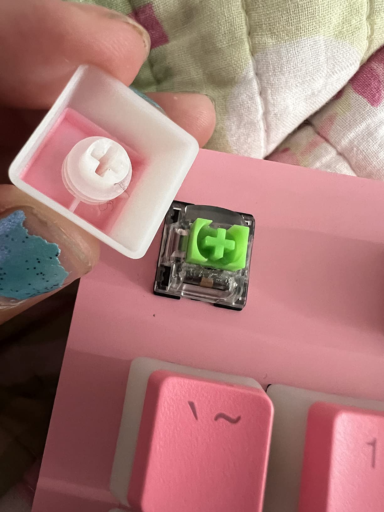 Silicone 500PCS 40A Clear Universal O-Ring Switch Dampeners Keycap Sealing Gasket Washer (Better Than Rubber) for Cherry MX Switch Keyboard and Mechanical Keyboard Keys Dampers customer photo 2