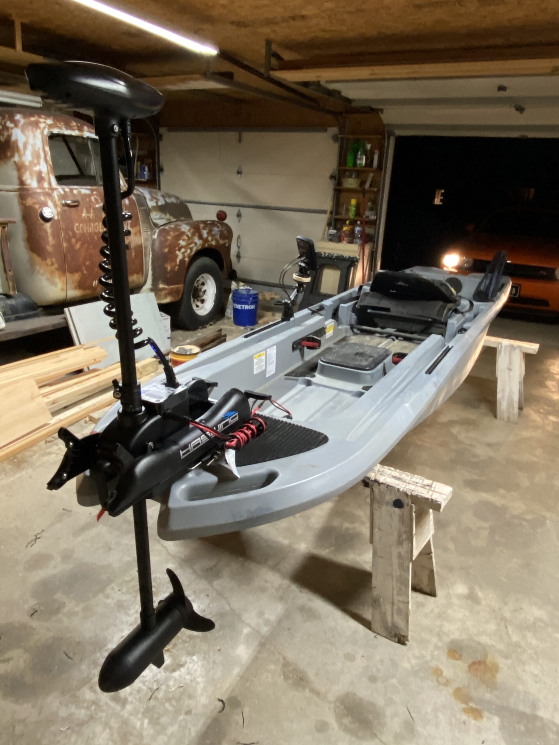 AQUOS Haswing CaymanB 12V 55LB 54in. Shaft Bow Mount Electric Trolling Motor - Includes Wireless Remote& Quick-Release Mount for Fishing Boats in Saltwater & Freshwater customer photo 1