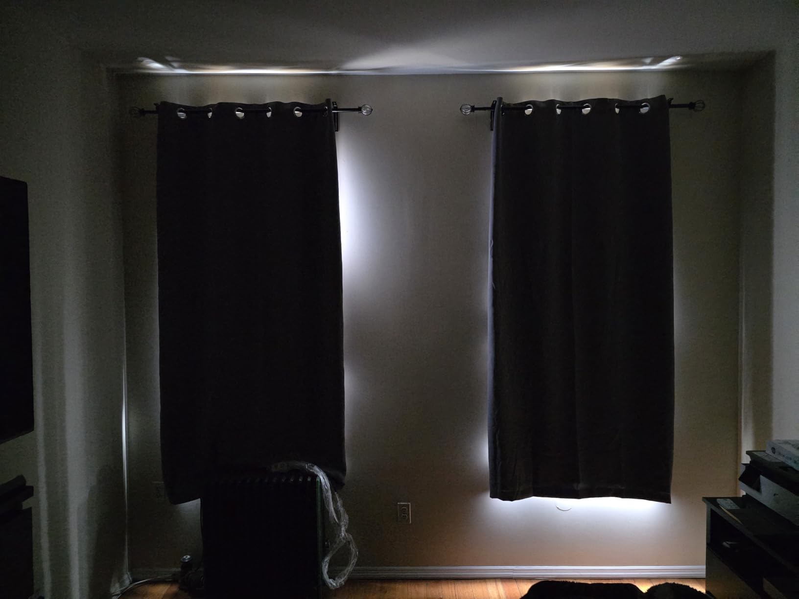 Yakamok 100% Blackout Curtains 84 Inches Long, 2 Thick Layers Heat and Full Light Blocking Soft Thermal Insulated Drapes for Bedroom (52