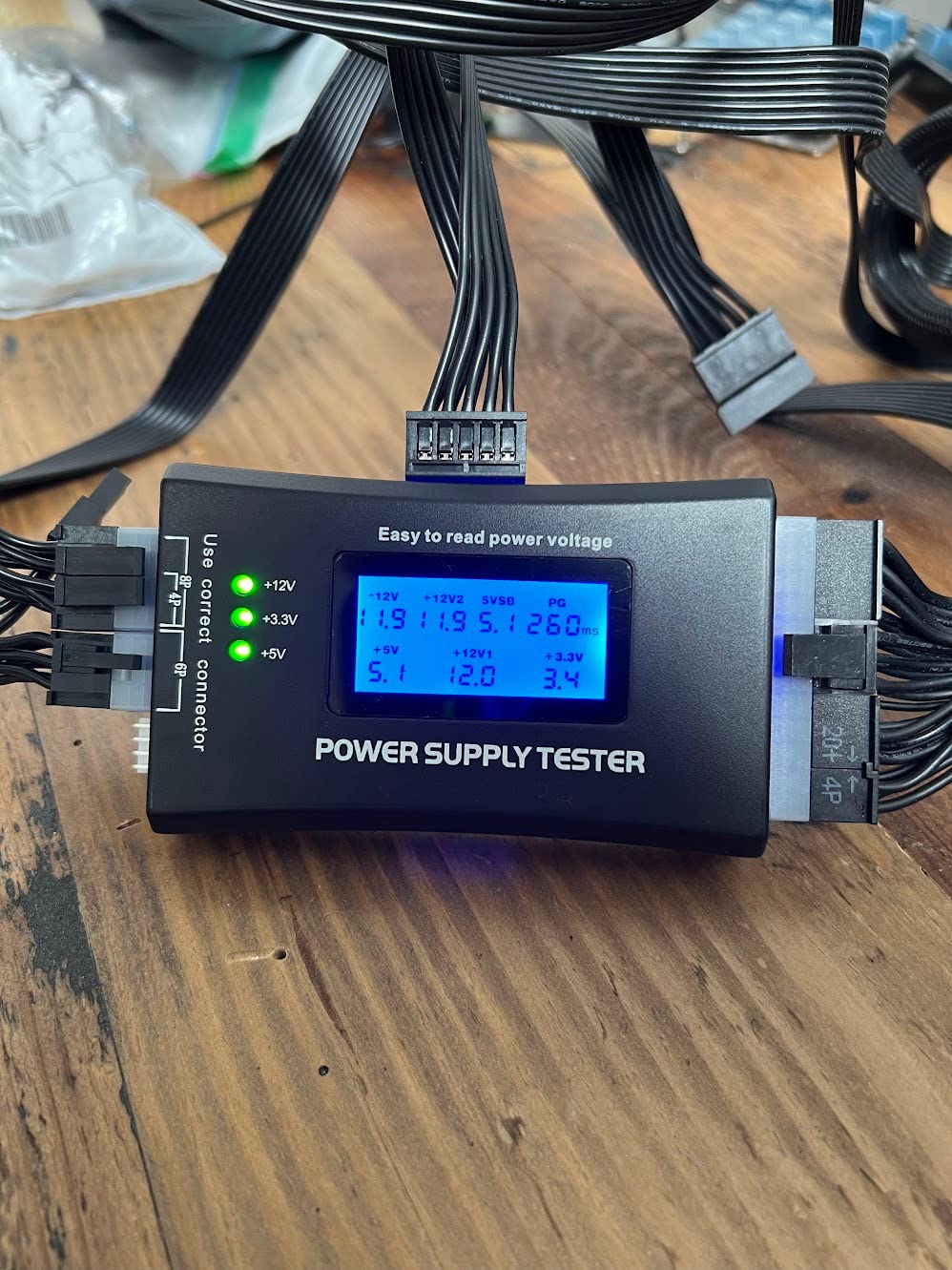 1Pcs 20/24 Pin LCD Computer PC Power Supply Tester for ATX BTX ITX TFX SATA with Buzzer Automatic Alarm customer photo 2