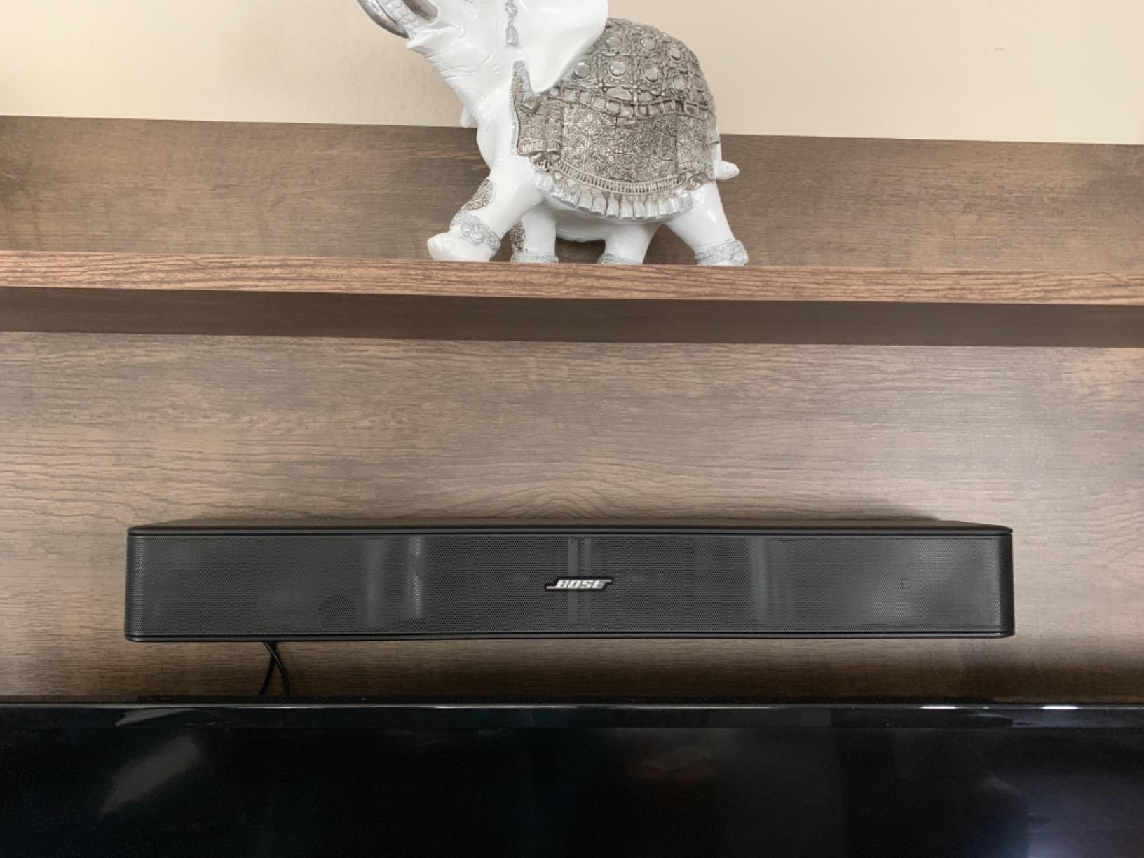 BOSE Solo 5 TV Soundbar Sound System Sleek Slim Design Bluetooth Connectivity, Black (Renewed) customer photo 2