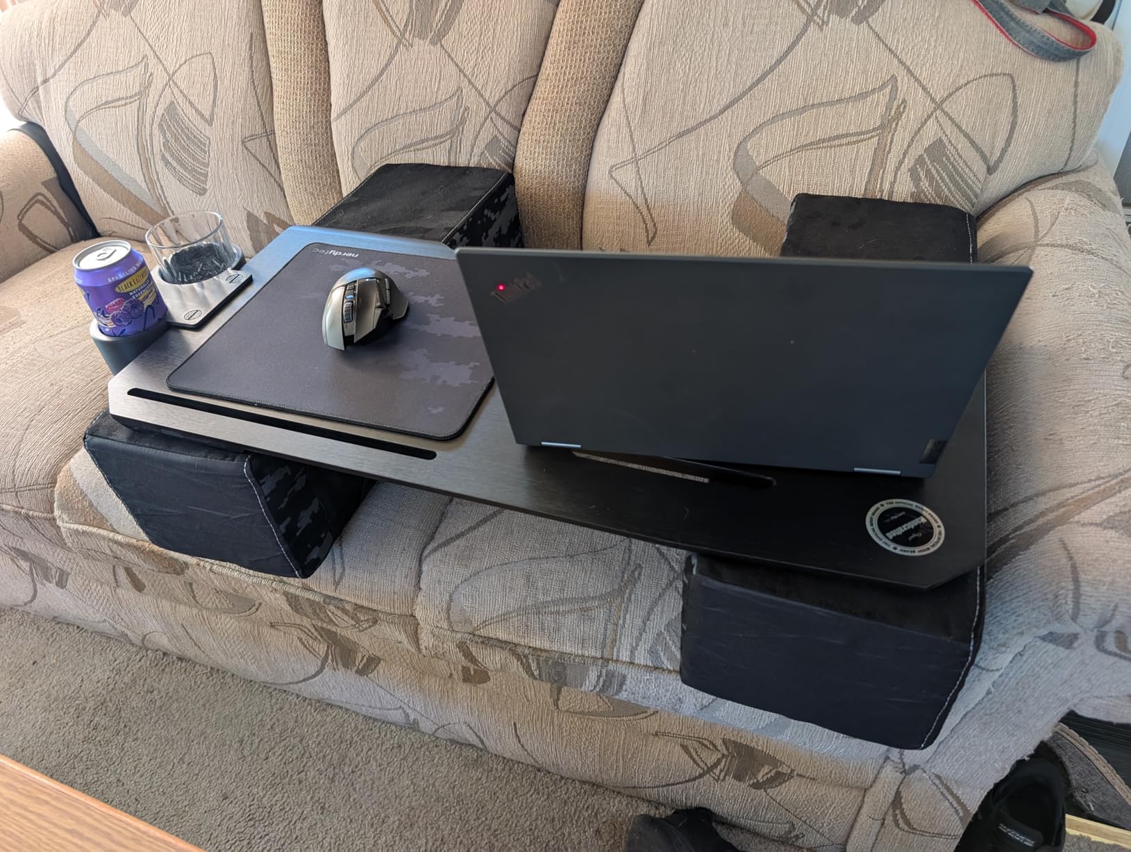 Couchmaster CYBOT, Premium Ergonomic Lap Desk for Notebooks, Sustainable Bamboo Construction customer photo 1