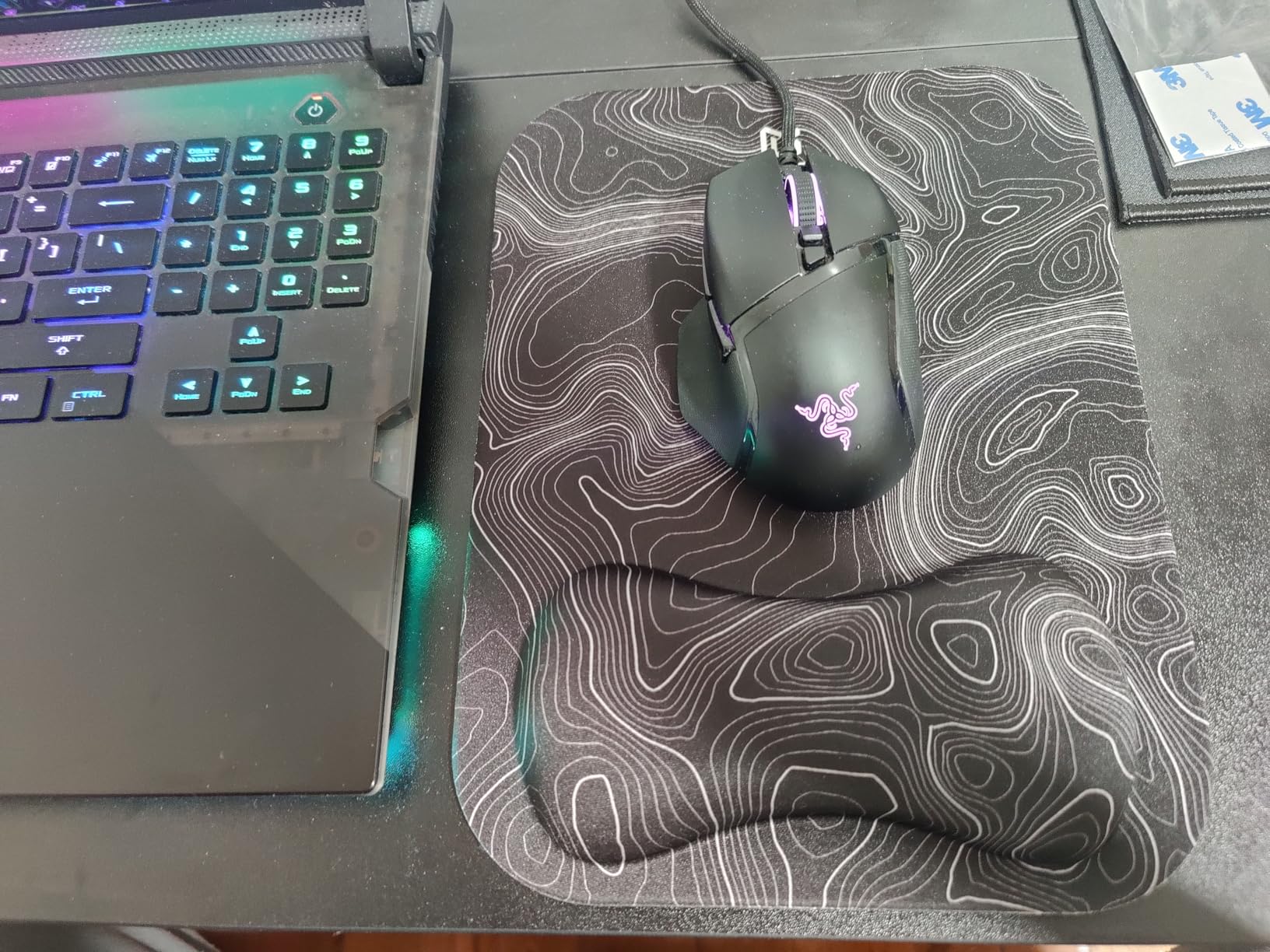 Gimars Large Smooth Superfine Fibre Memory Foam Ergonomic Mouse Pad Wrist Rest Support Mousepad with Nonslip Base for Laptop, Computer, Gaming&Office customer photo 1