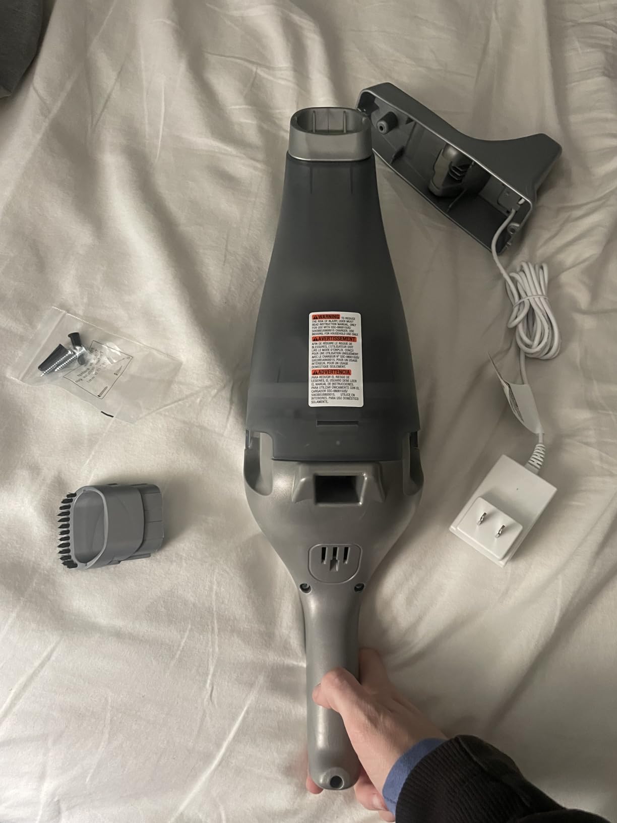 BLACK+DECKER dustbuster Cordless Handheld Vacuum, Portable Car Vacuum Cordless Rechargeable, Wall Mount, Strong Suction QuickClean (HNVC215B10) customer photo 1