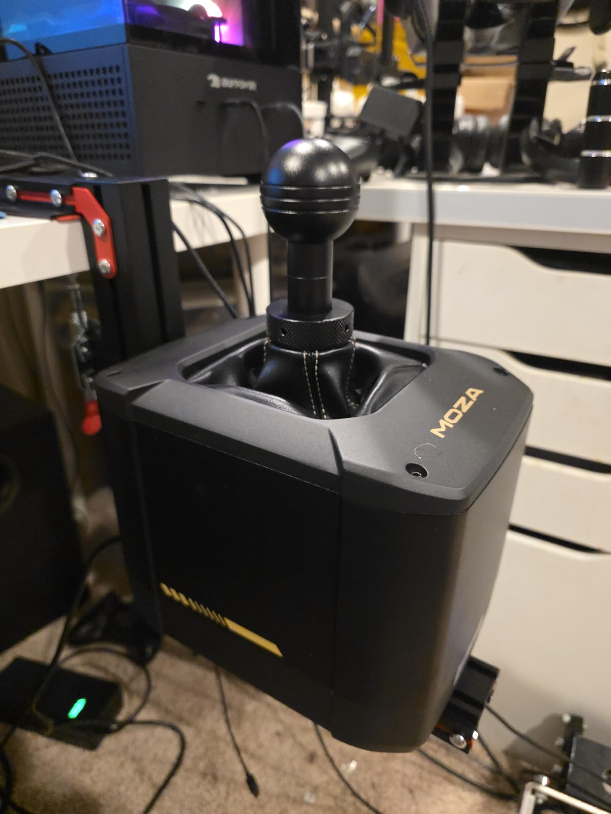 2-Pack J-PEIN Flight Joystick Mount - Universal Desk Clamp for HOTAS, Throttle & Stick - Compact, Adjustable, Heavy-Duty Metal Stand for Logitech, Thrustmaster, VKB, Winwing - Stable Sim Cockpit Setup customer photo 1