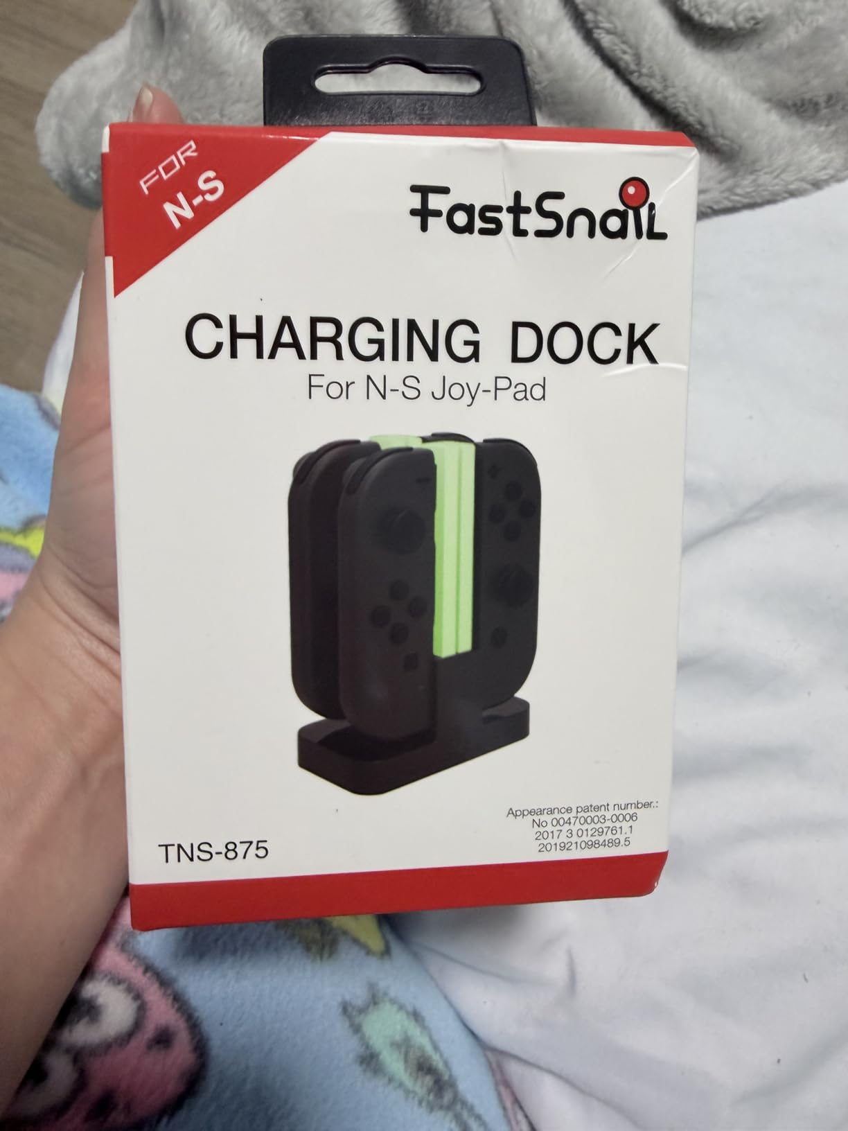 FastSnail Charging Dock Compatible with Nintendo Switch for Joy Con & OLED Model Controller with Lamppost LED Indication customer photo 2