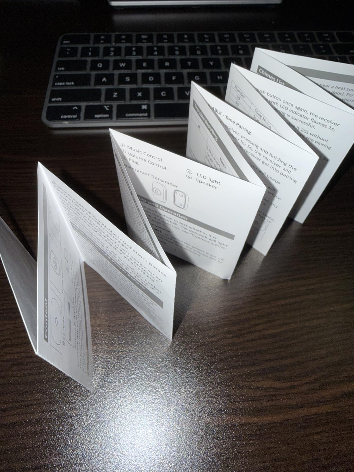 SECRUI Wireless Doorbell, Easy installation, Waterproof, Adjustable Volume, 58 Chimes, Colorful LED, 1000Ft Range, M520+F55, Black customer photo 1