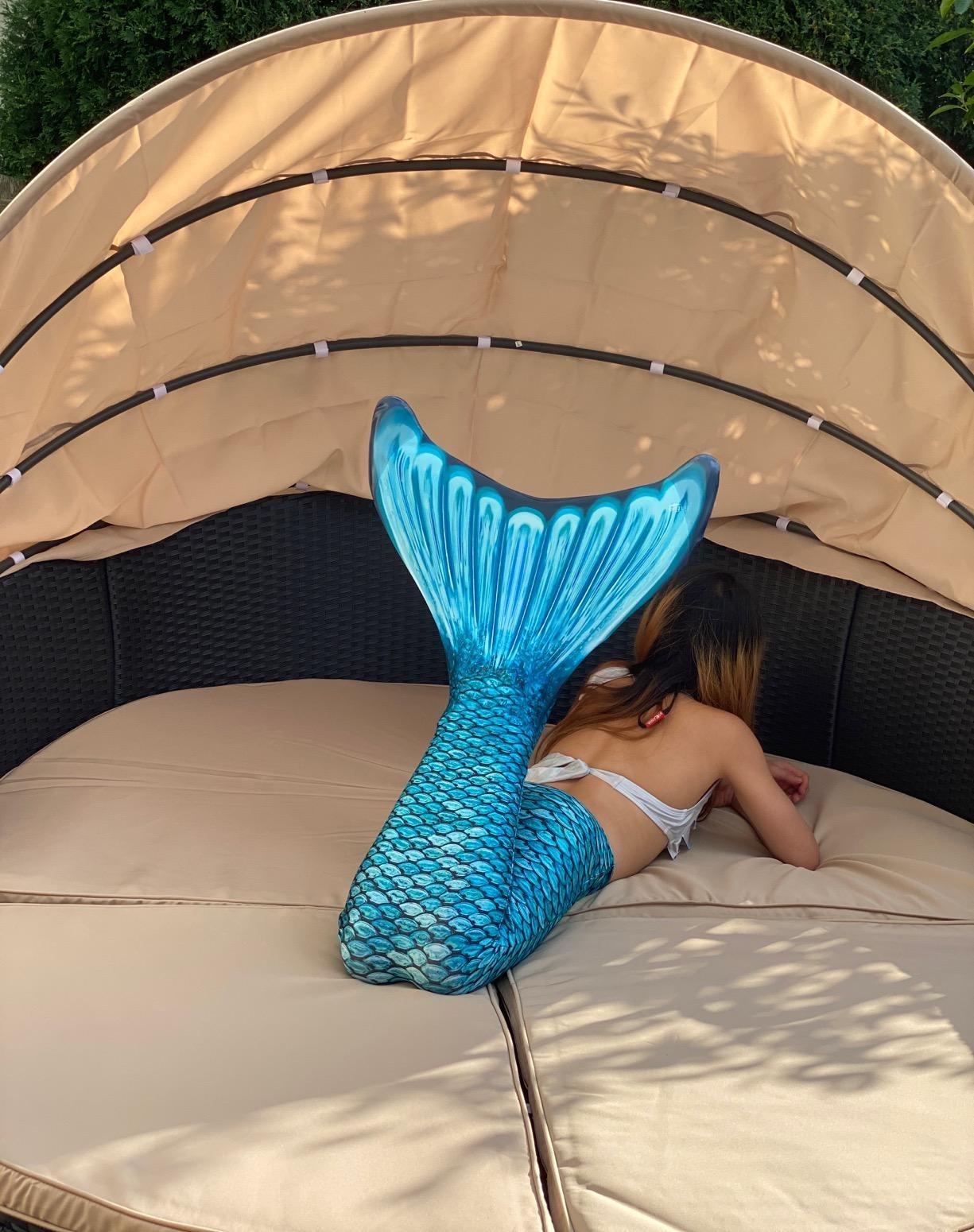 Homall Patio Outdoor Daybed with Retractable Canopy, Rattan Wicker Sectional Seating with Washable Cushions for Patio Backyard Porch Round Daybed Separated Seating (Beige) customer photo 1