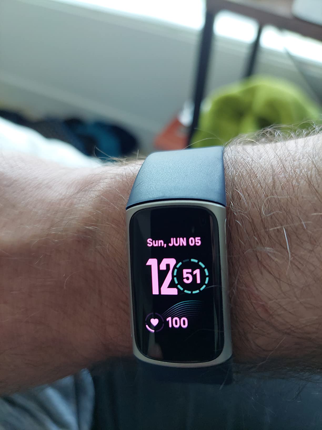 Fitbit Inspire HR Heart Rate and Fitness Tracker With S and L Bands, White customer photo 1