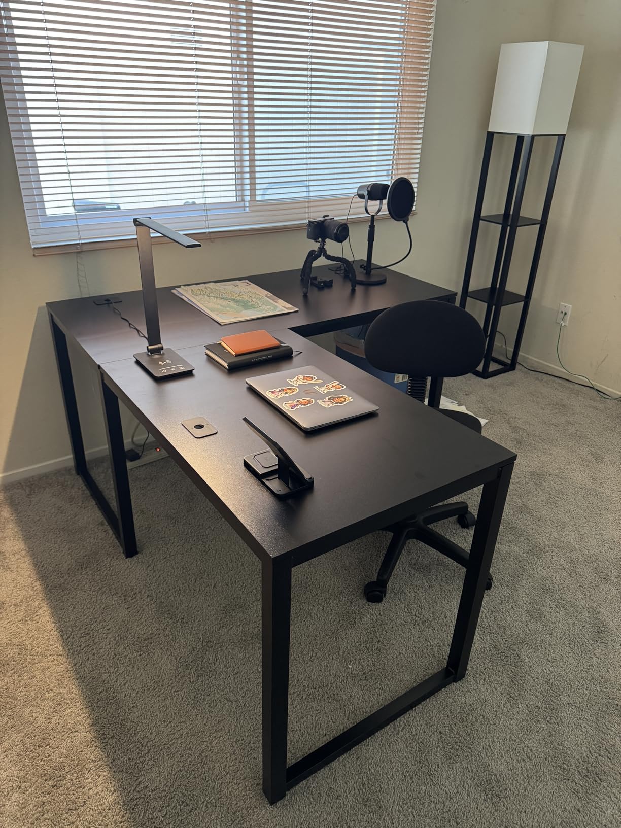 SHW 55 x 60 Inches Commercial-Grade L-Shape Corner Office Computer Desk, Espresso customer photo 2