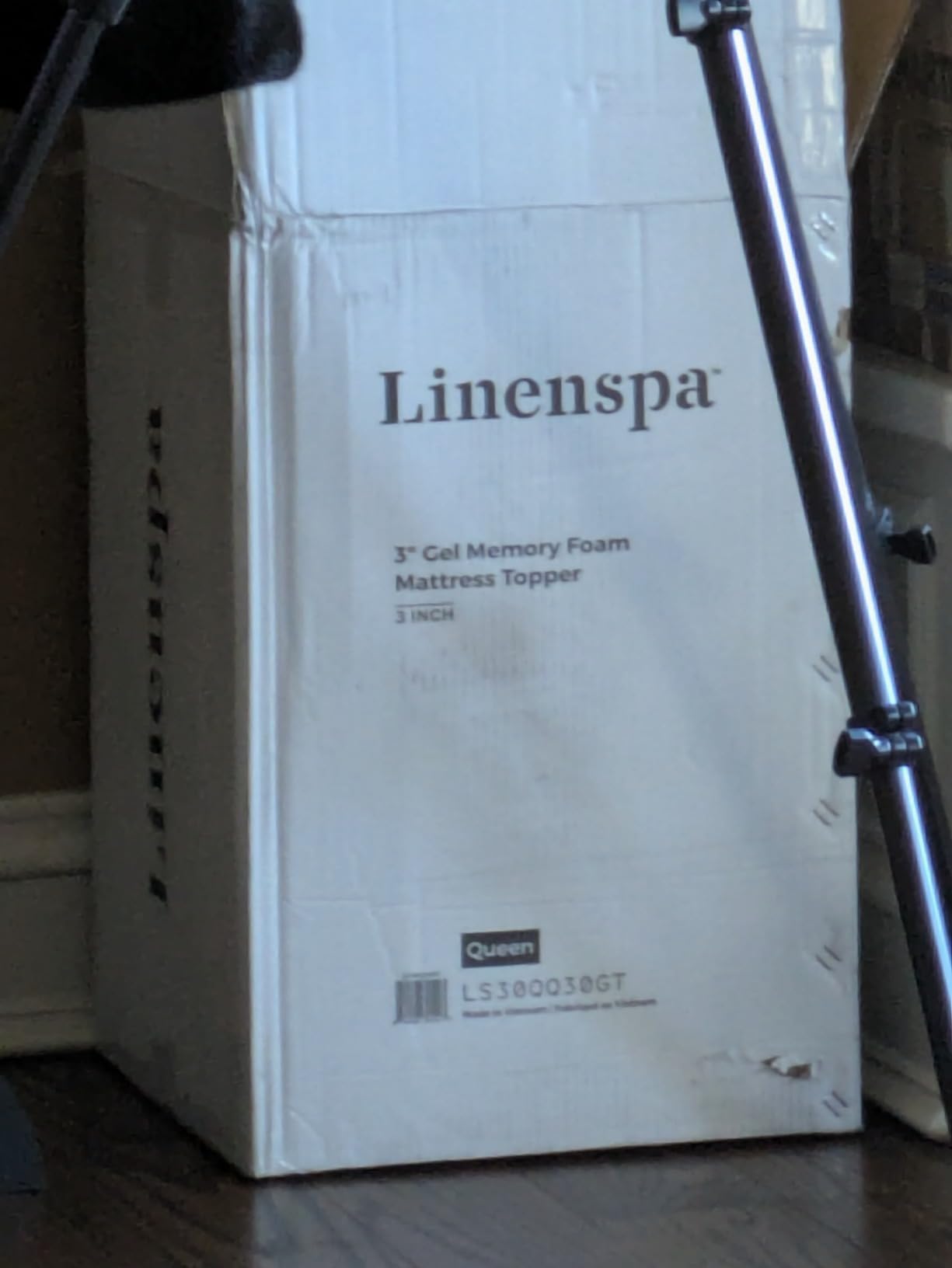 Linenspa Memory Foam Mattress Topper, Queen Size - 3 Inch Gel Infused Memory Foam - Plush Feel - Cooling and Pressure Relieving - CertiPUR Certified customer photo 1
