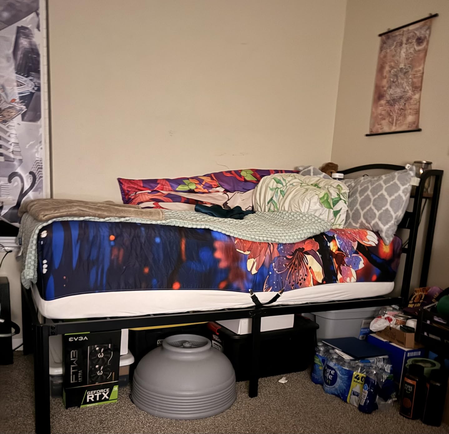 LINENSPA Memory Foam Mattress Topper - 3 Inch Gel Infused Memory Foam - Plush Feel - Cooling and Pressure Relieving - CertiPUR Certified - Queen Size customer photo 2