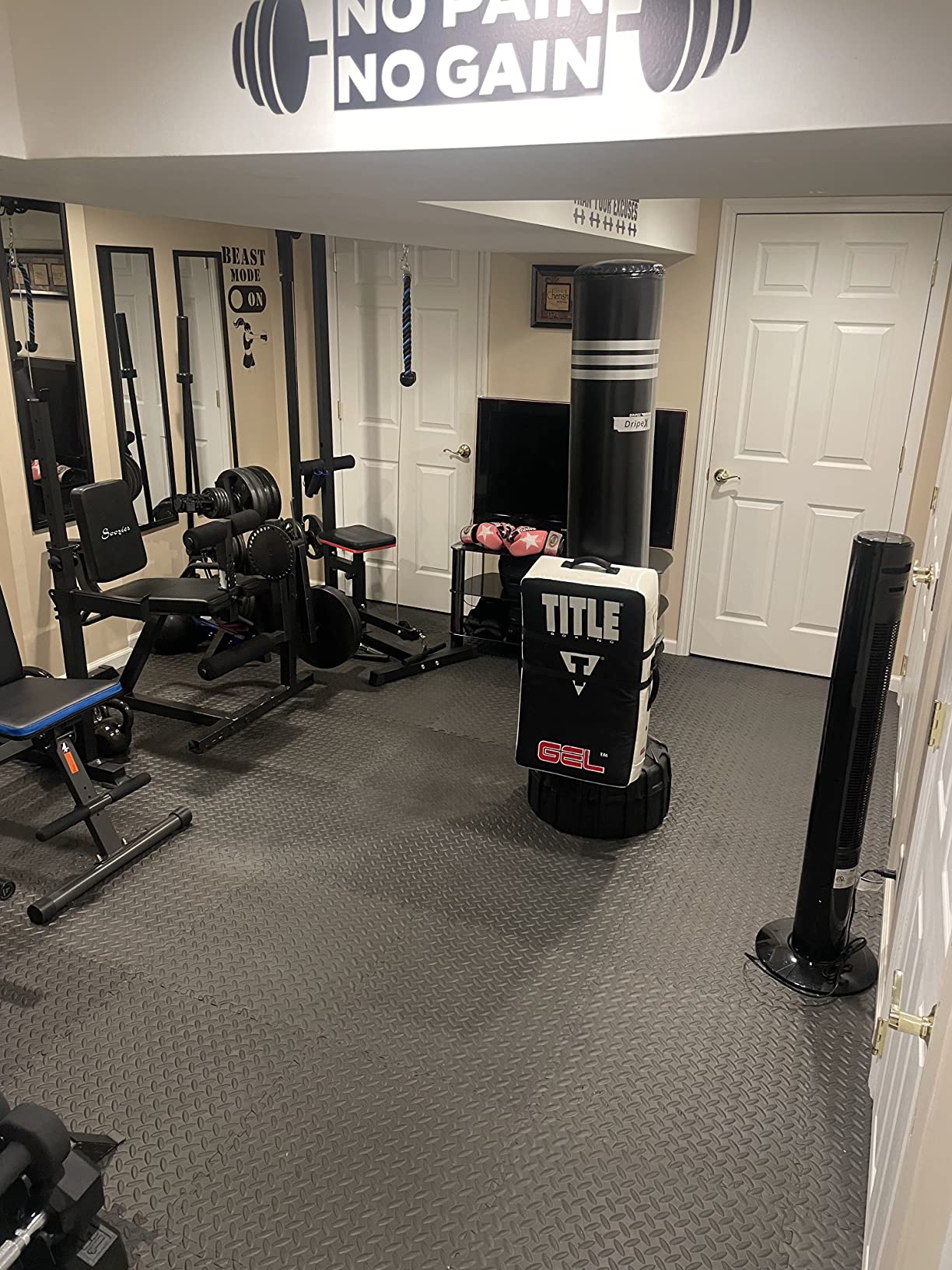 Dripex Freestanding Punching Bag, Heavy Boxing Bag with Stand for Adult Youth - Men Standing Boxing Punch Bag for Home Gym Workout customer photo 1