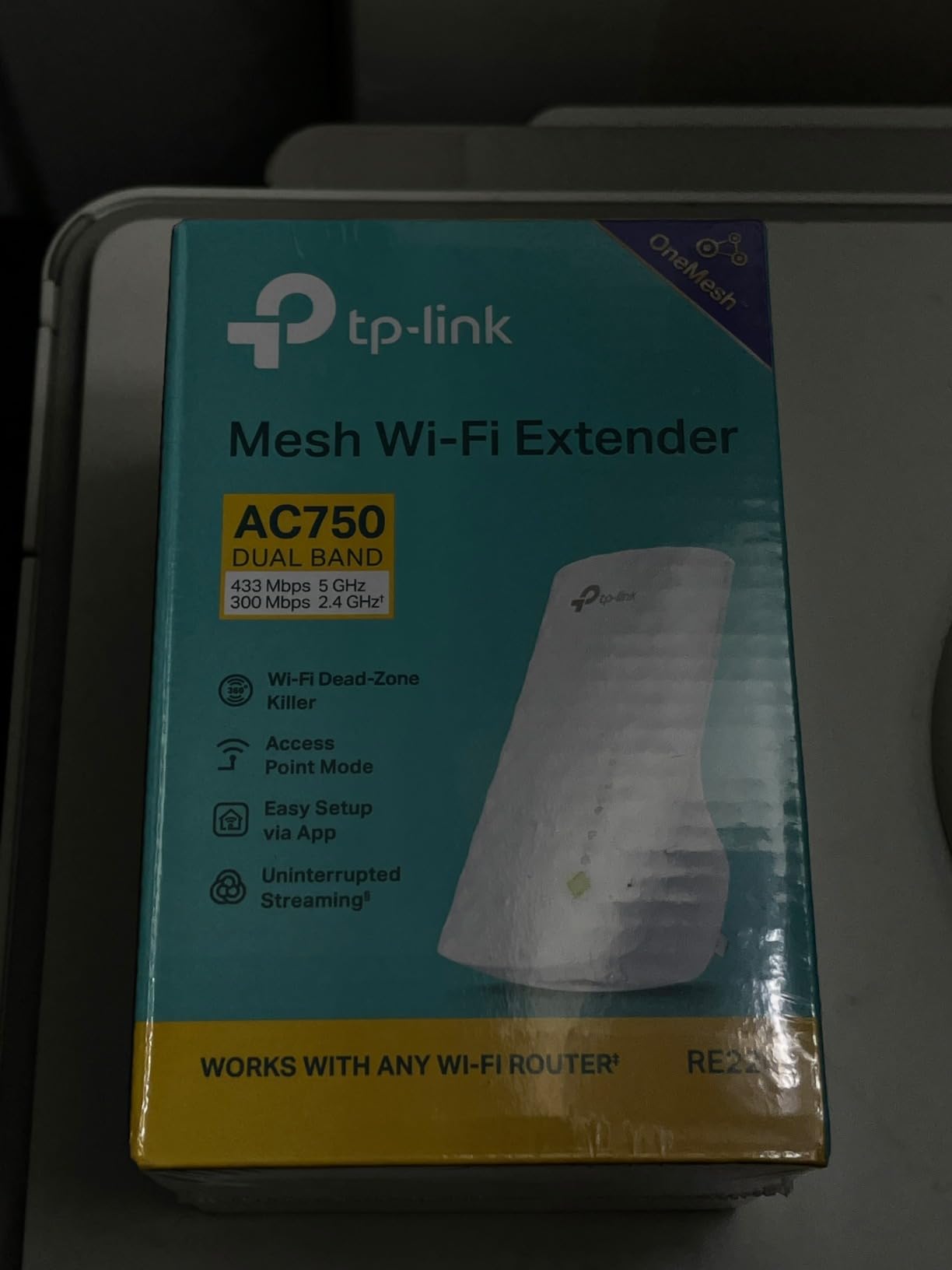 TP-Link WiFi Extender with Ethernet Port, Dual Band 5GHz/2.4GHz, Up to 44% More Bandwidth Than Single Band, Covers Up to 1200 Sq.ft and 30 Devices, Signal Booster Amplifier Supports OneMesh(RE220) customer photo 2